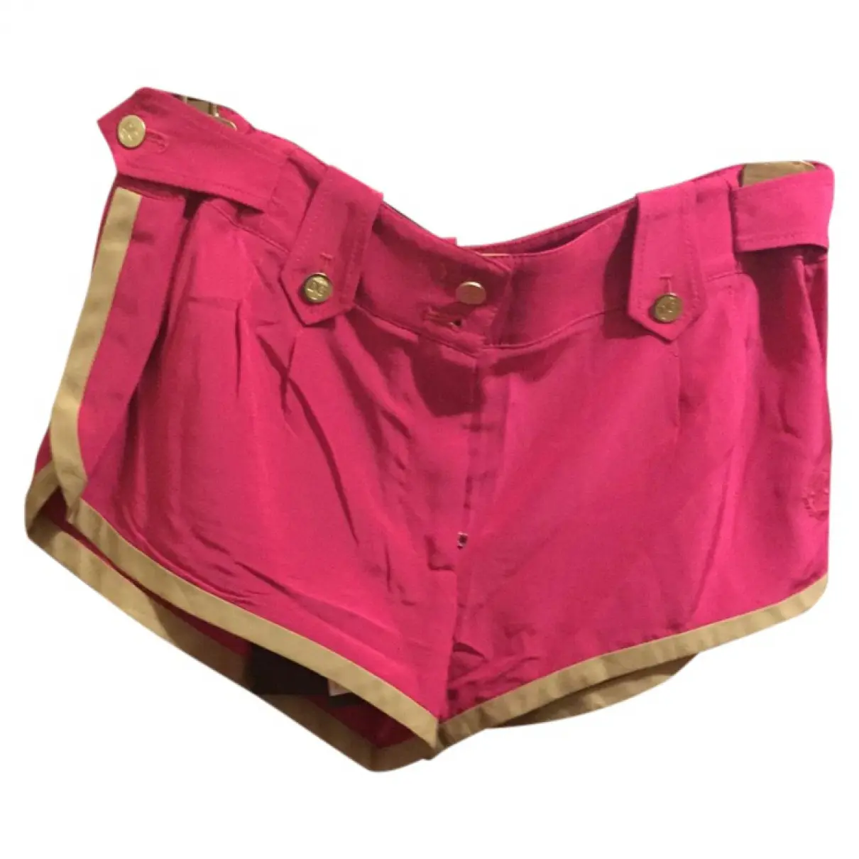 Pink Silk Shorts Dolce & Gabbana