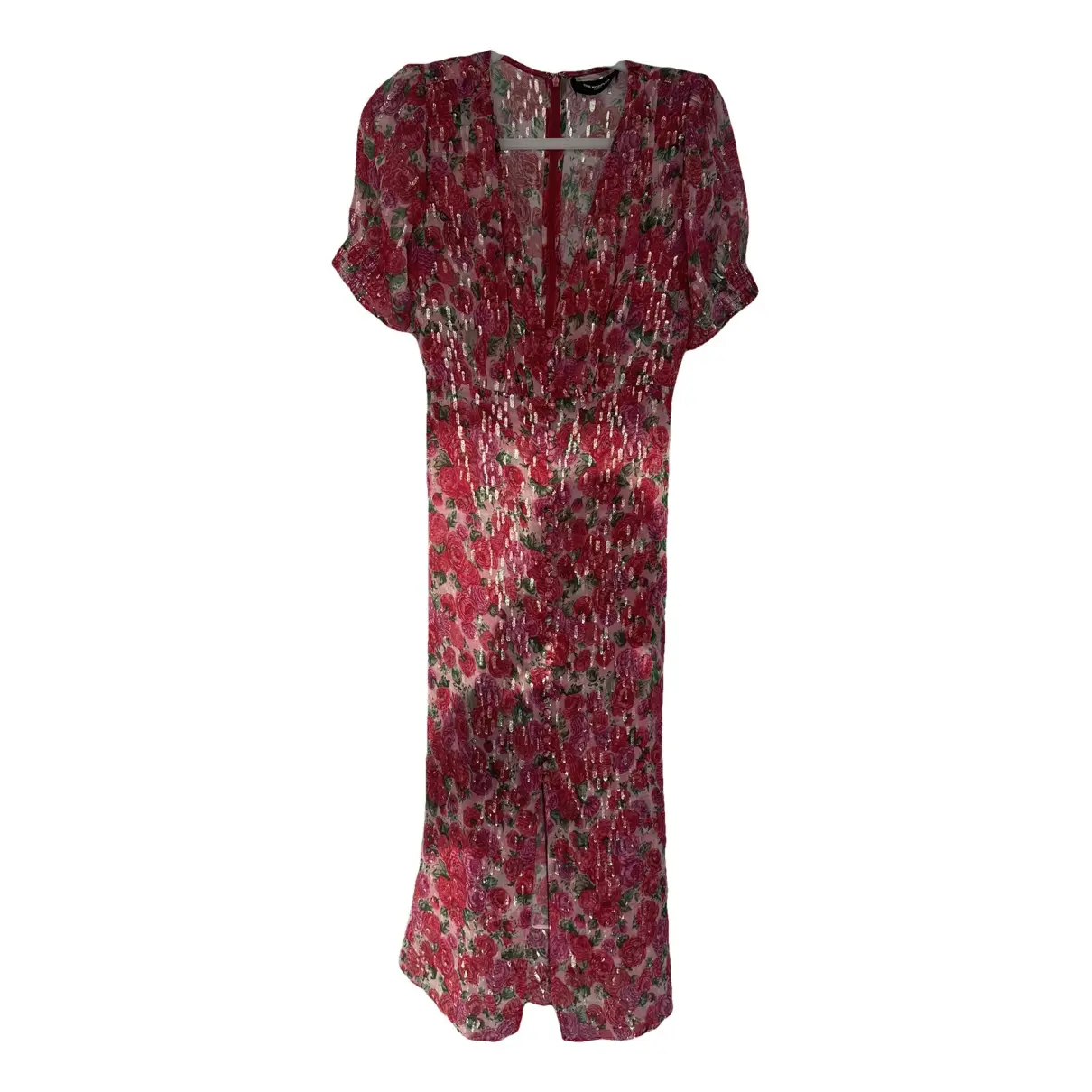 Spring Summer 2019 silk mid-length dress
