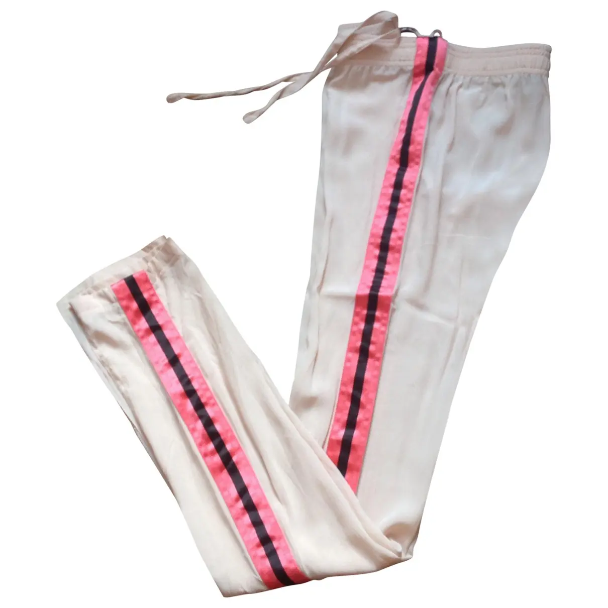 Pink Silk Trousers Gucci