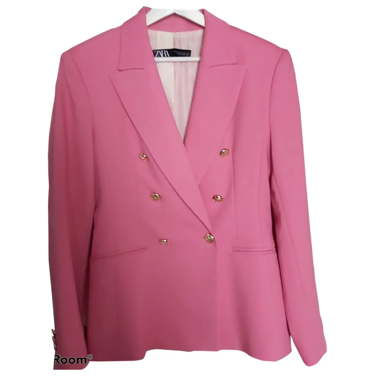 Pink Synthetic Jacket Zara