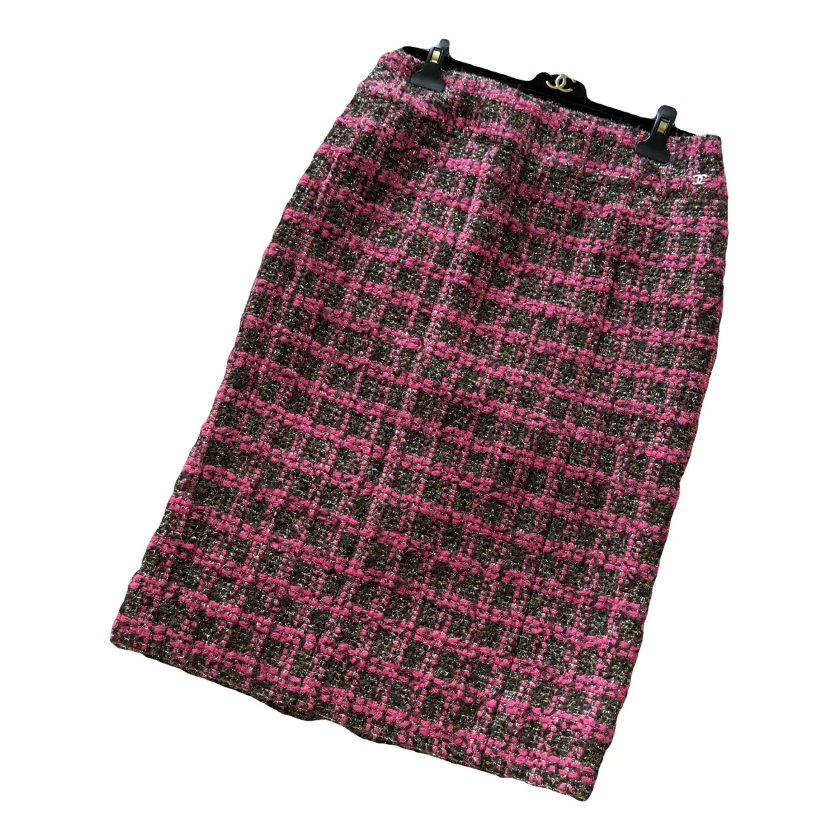 Tweed mid-length skirt Chanel