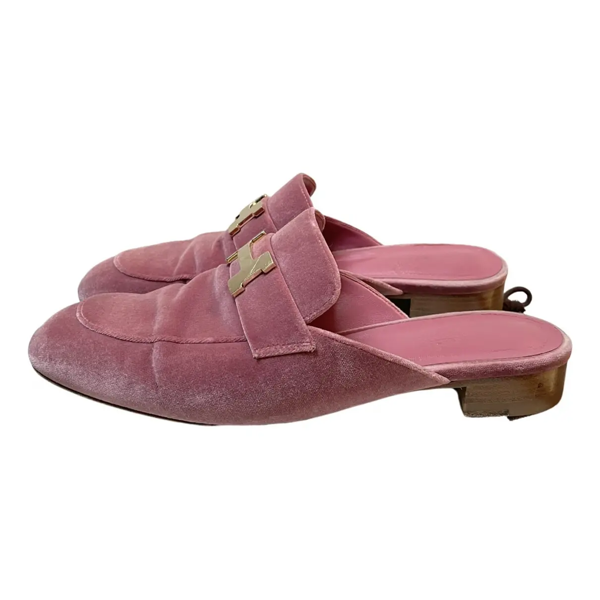 Velvet sandals Hermès