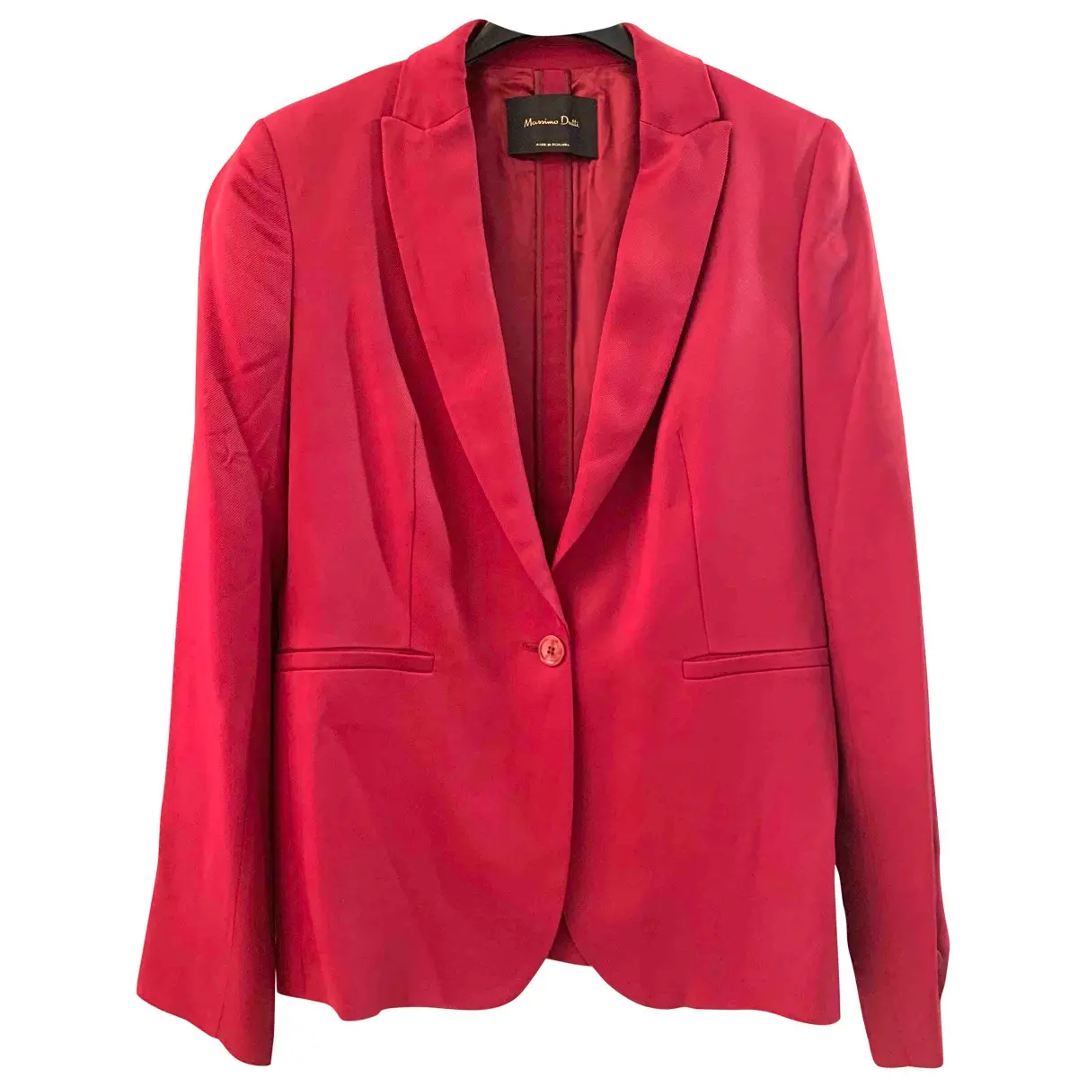 Pink Viscose Jacket Massimo Dutti
