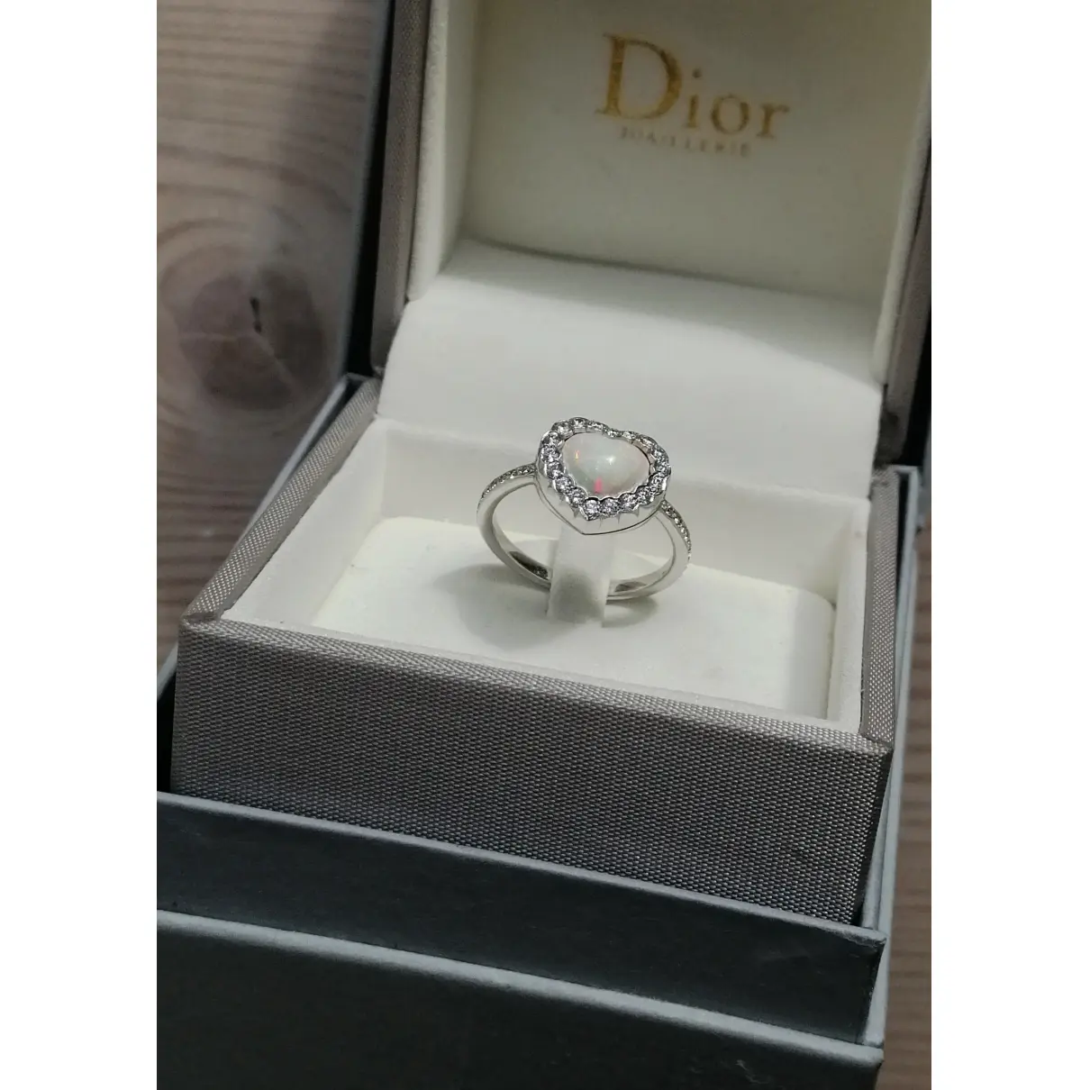 White gold ring Dior