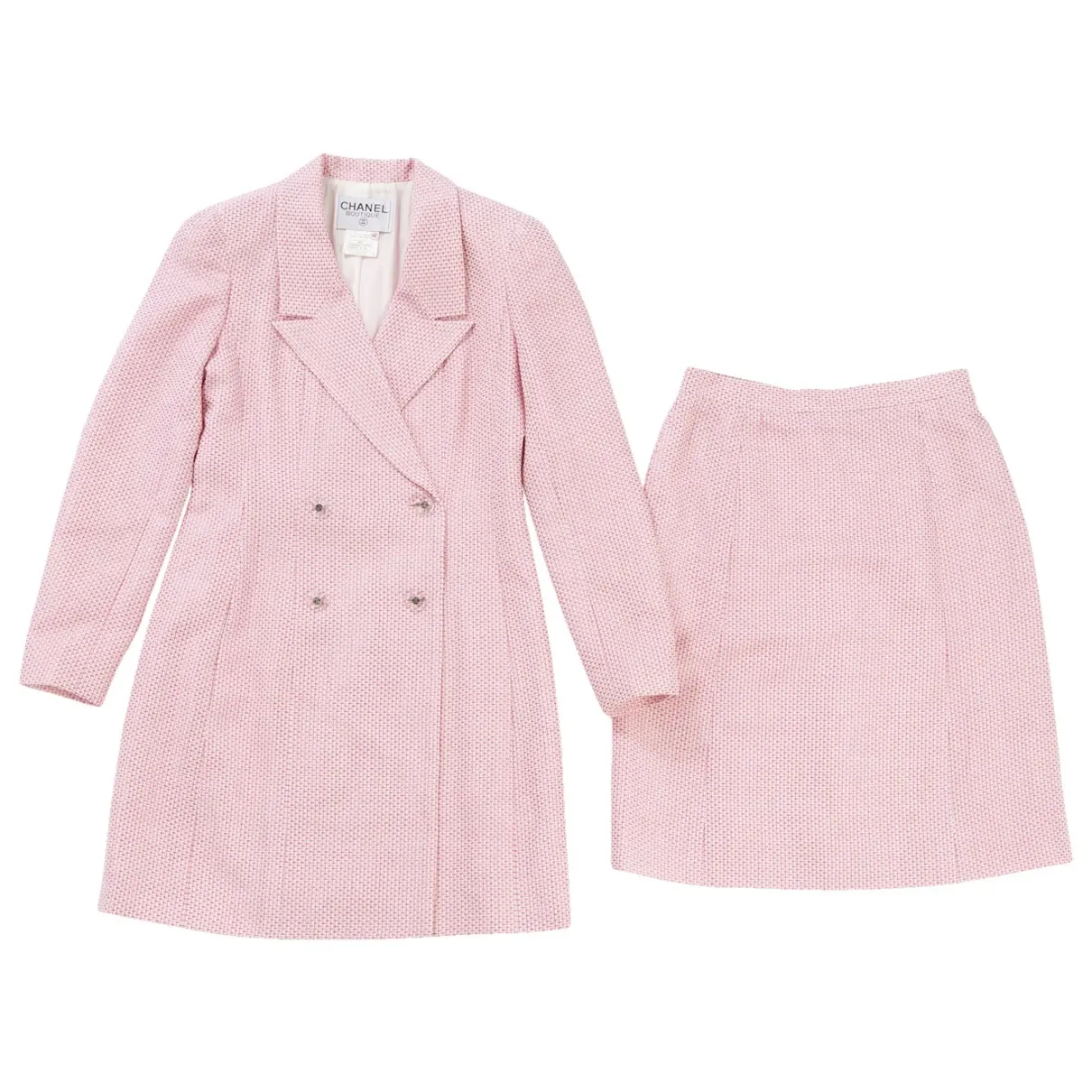 Pink Wool Coat Chanel