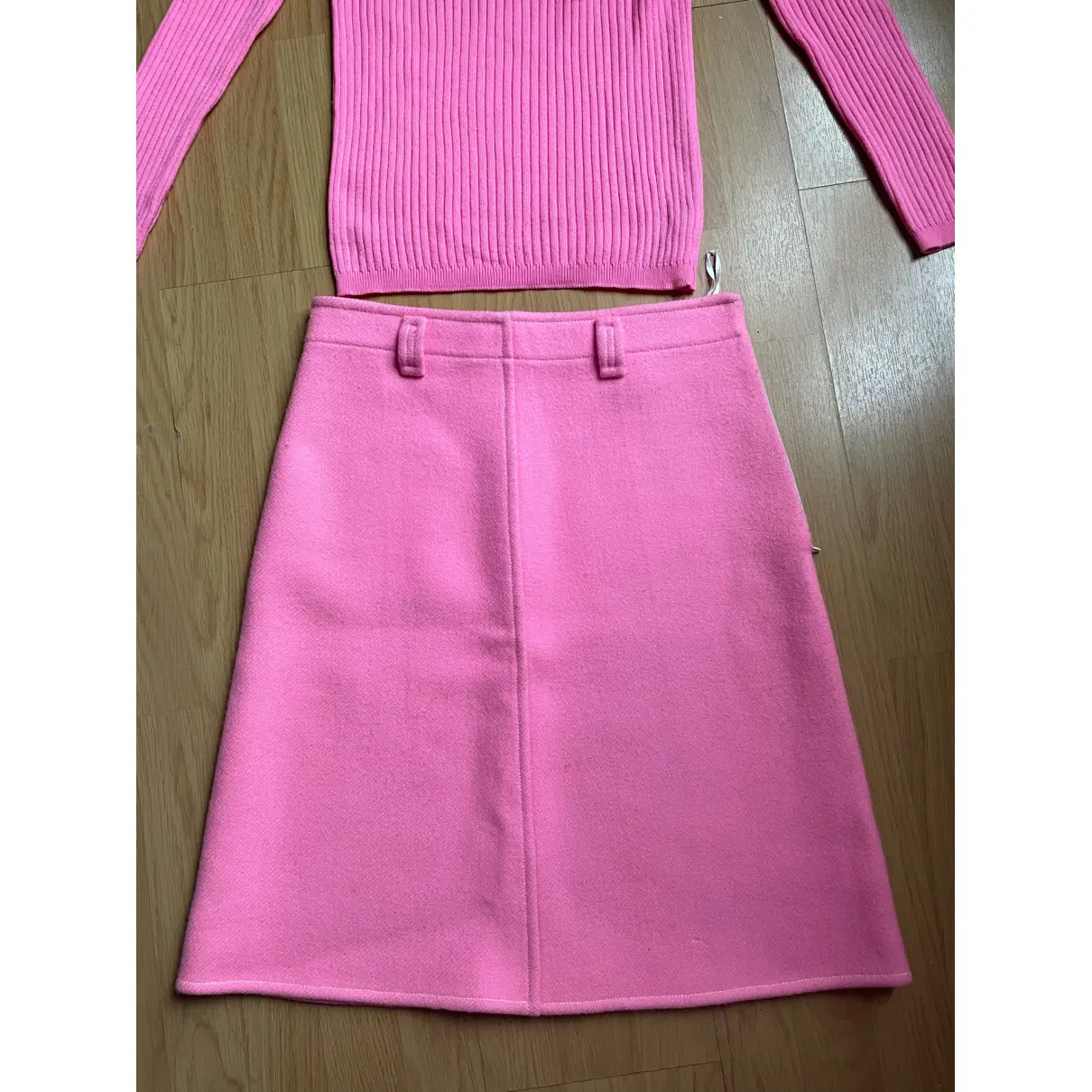 Buy Courrèges Wool mid-length skirt online