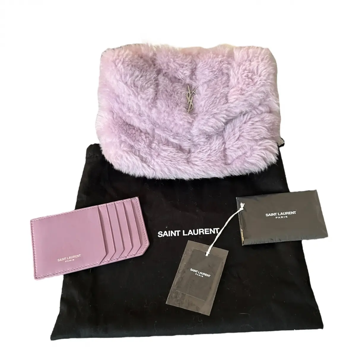 Buy Saint Laurent Loulou wool clutch bag online