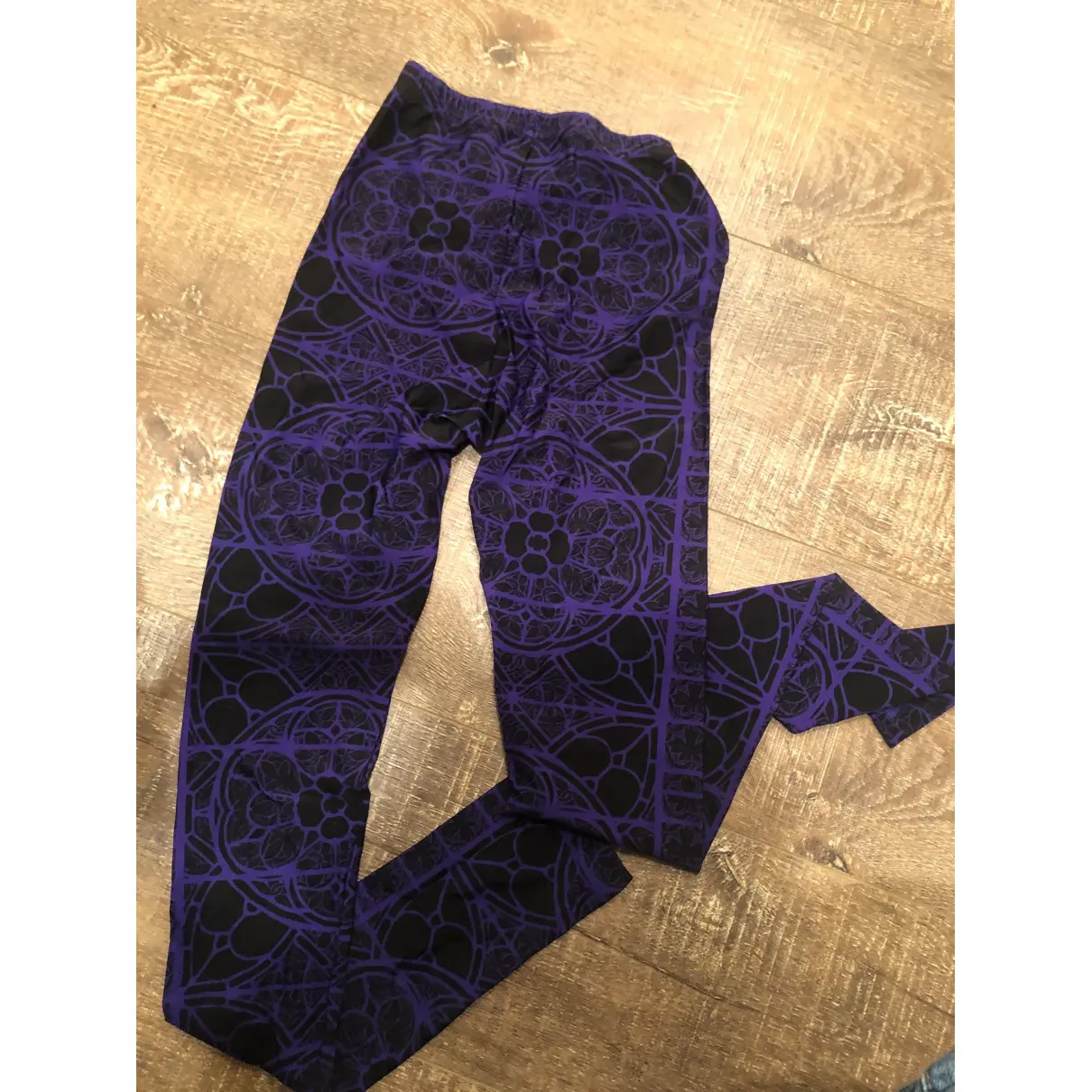 Buy Alexander McQueen Purple Cotton Trousers online