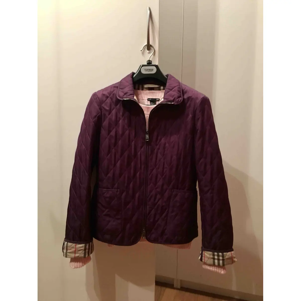 Buy Burberry Purple Cotton Jacket online