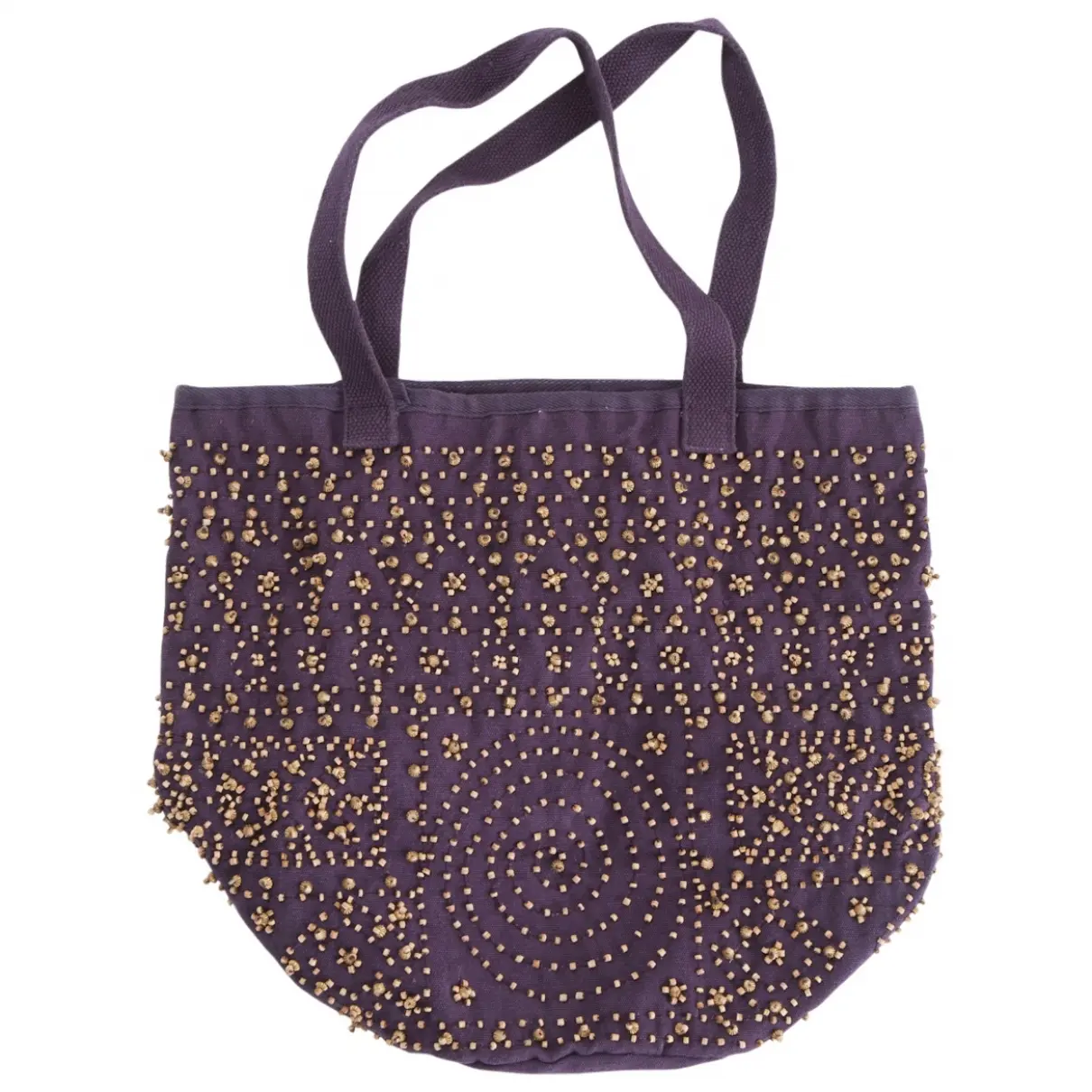 Purple Cotton Handbag Antik Batik
