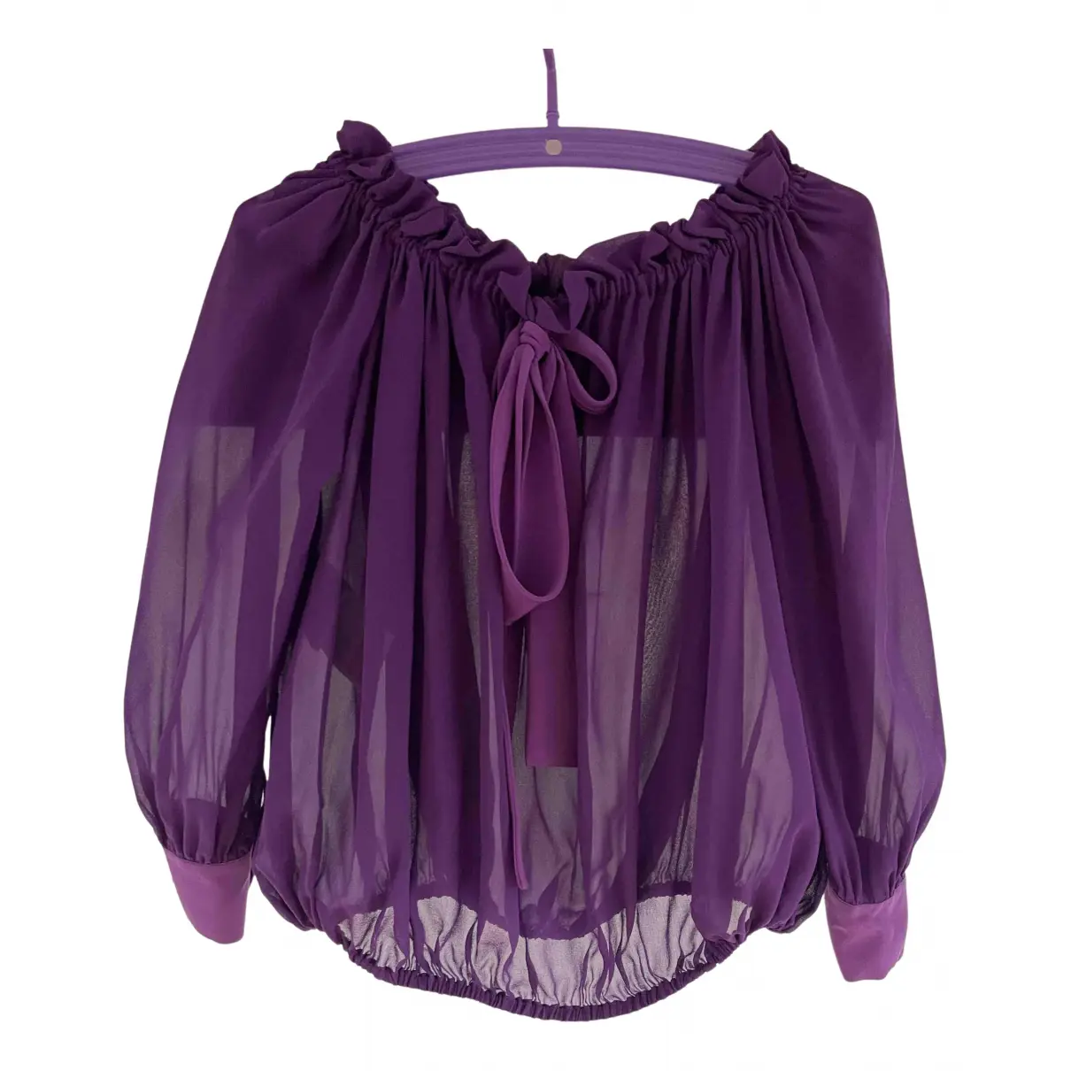 Purple Cotton Top Miu Miu