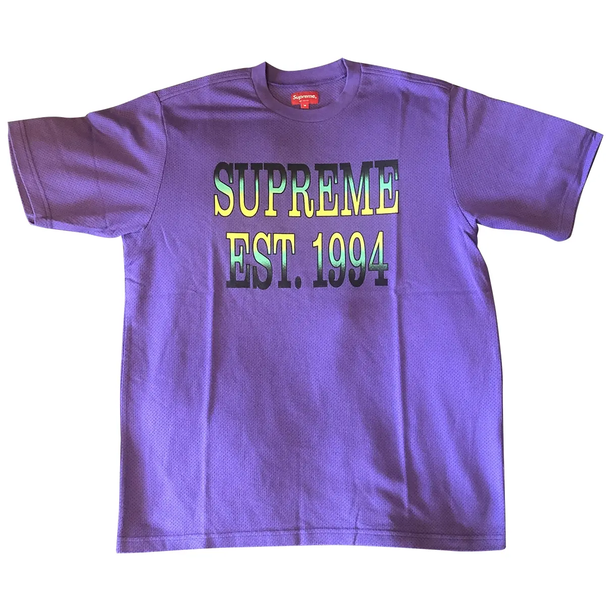 Purple Cotton T-shirt Supreme