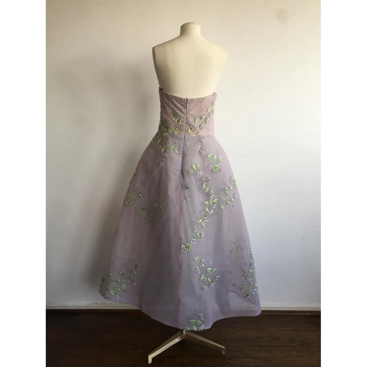 Buy Monique Lhuillier Purple Glitter Dress online