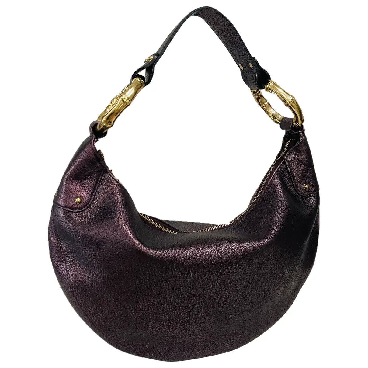 Bamboo Ring leather handbag