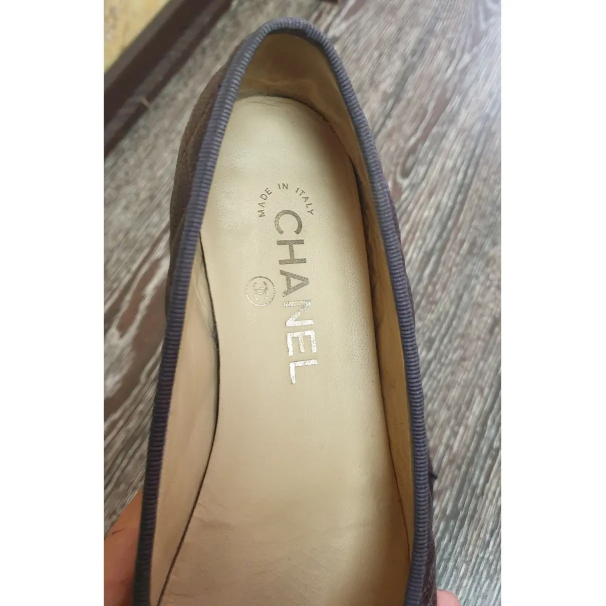 Chanel Leather ballet flats for sale