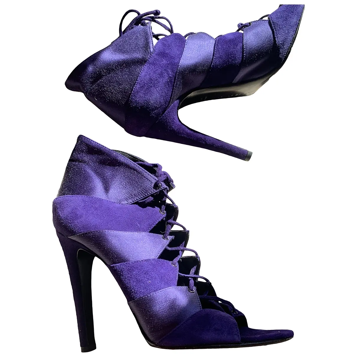 Leather heels Charline De Luca
