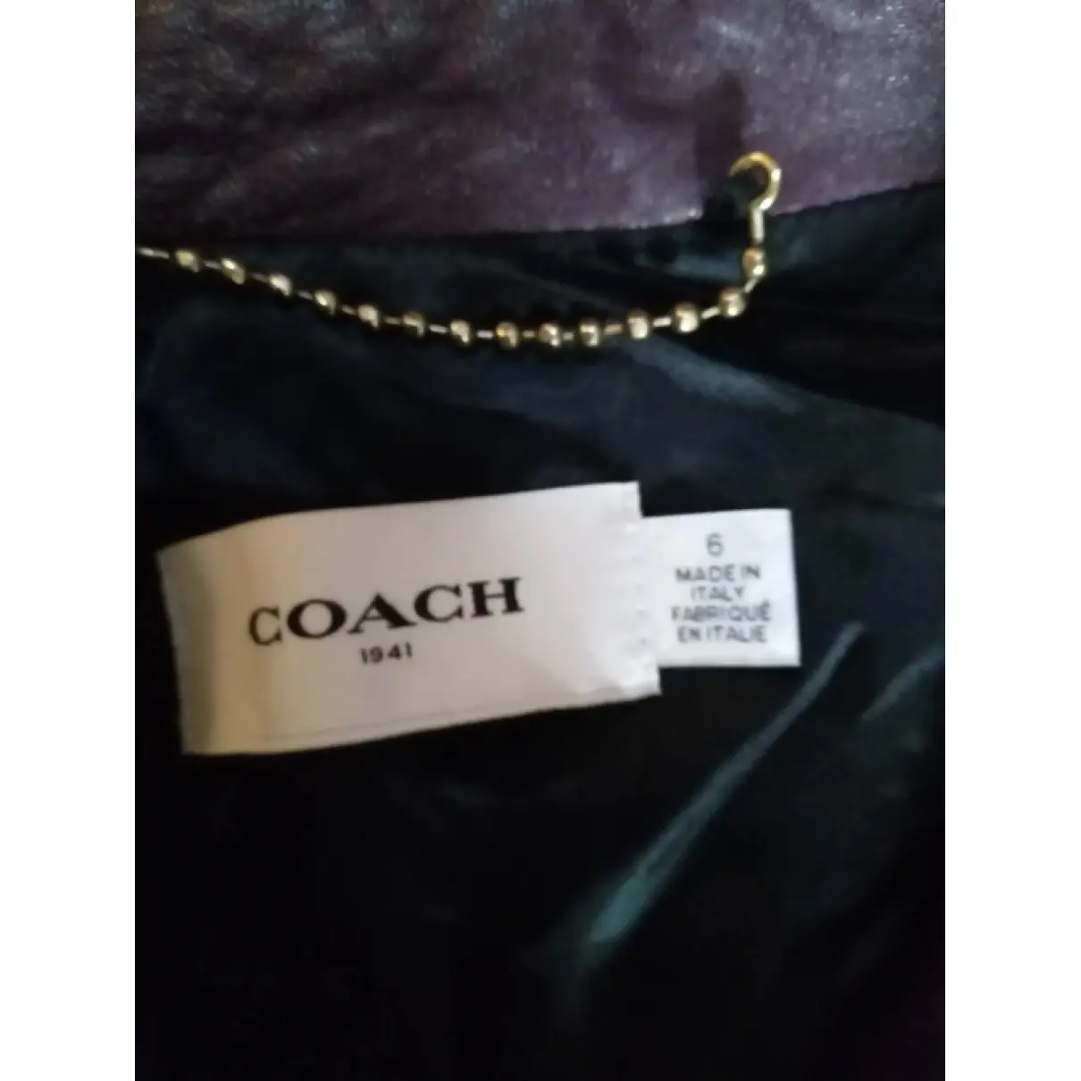 Leather short vest Coach