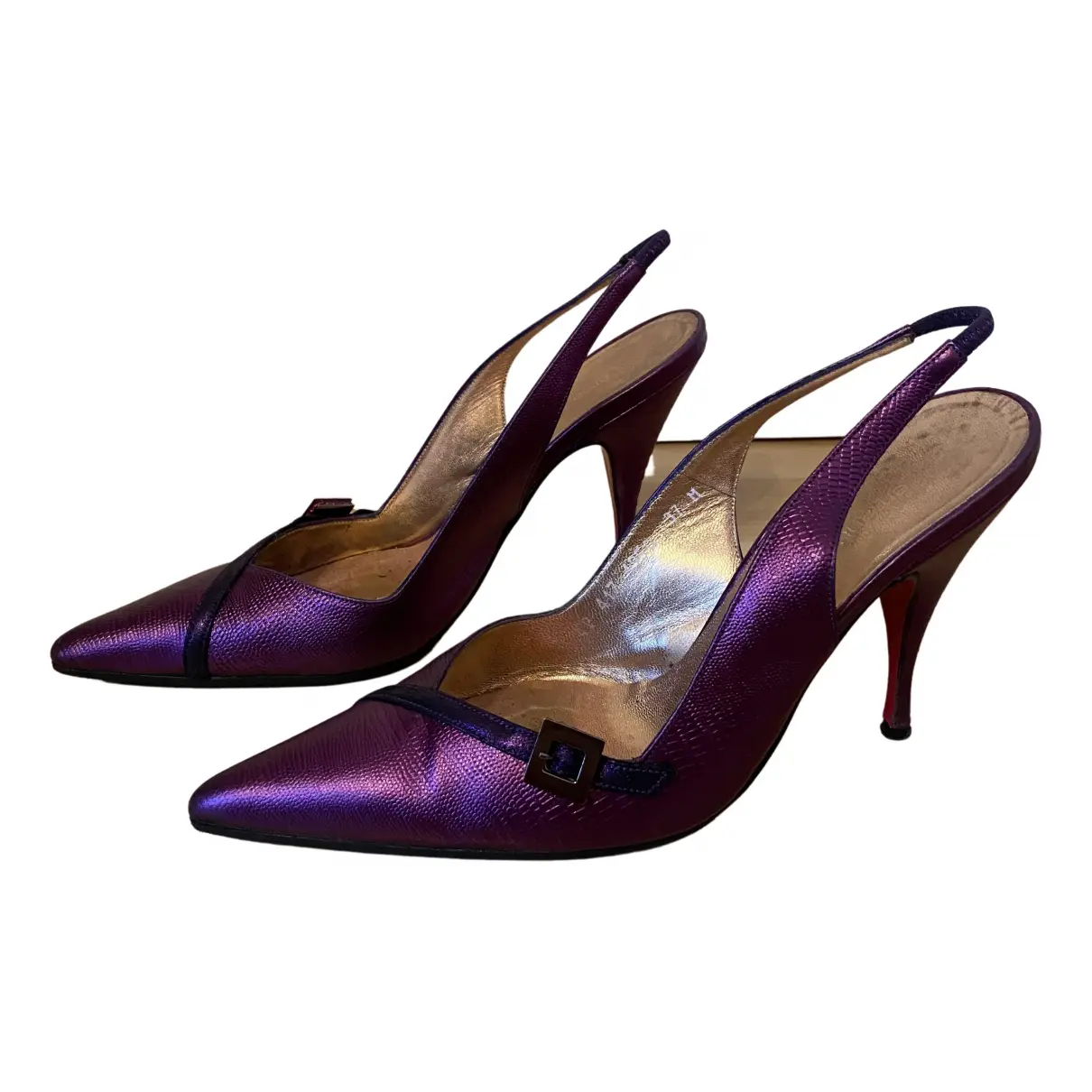 Leather heels Emanuel Ungaro - Vintage