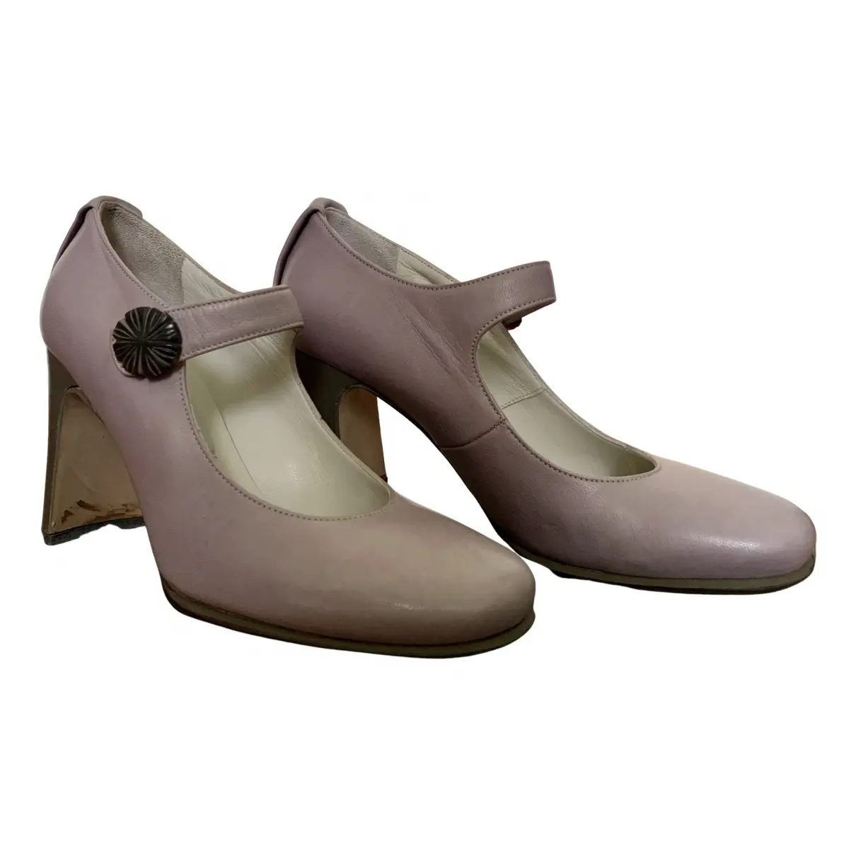Leather heels Fausto Santini