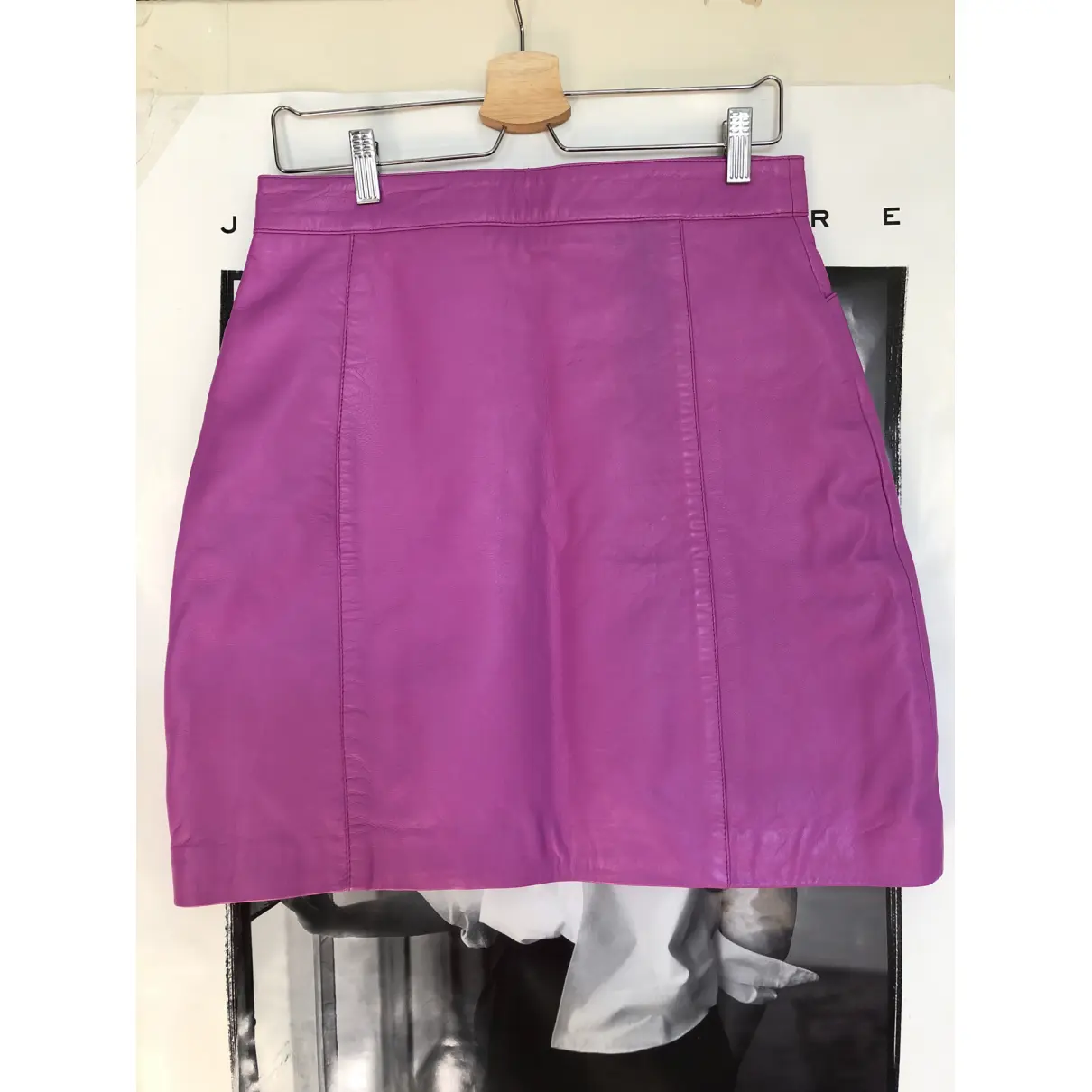 Buy Hosbjerg Leather mini skirt online