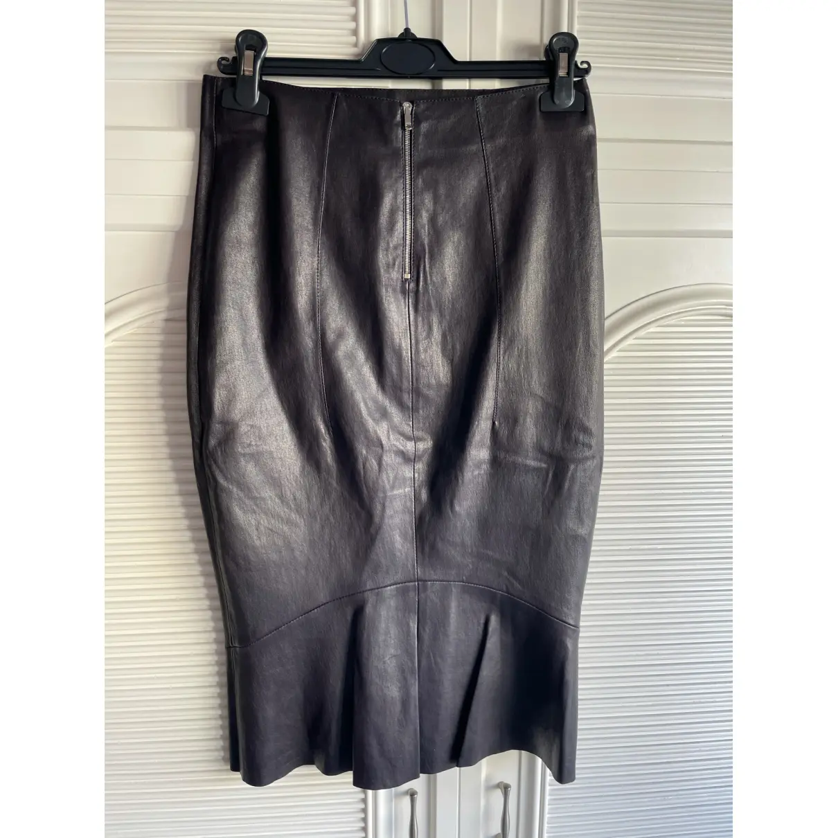 Buy Jitrois Leather mid-length skirt online