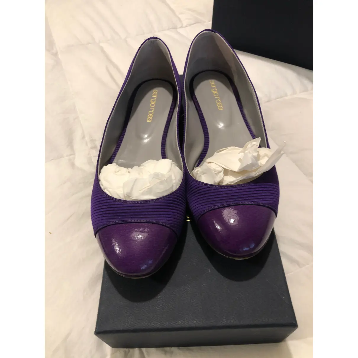 Buy Sergio Rossi Leather ballet flats online