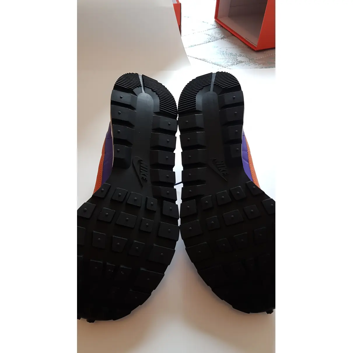 Vaporwaffle leather high trainers Nike x Sacaï