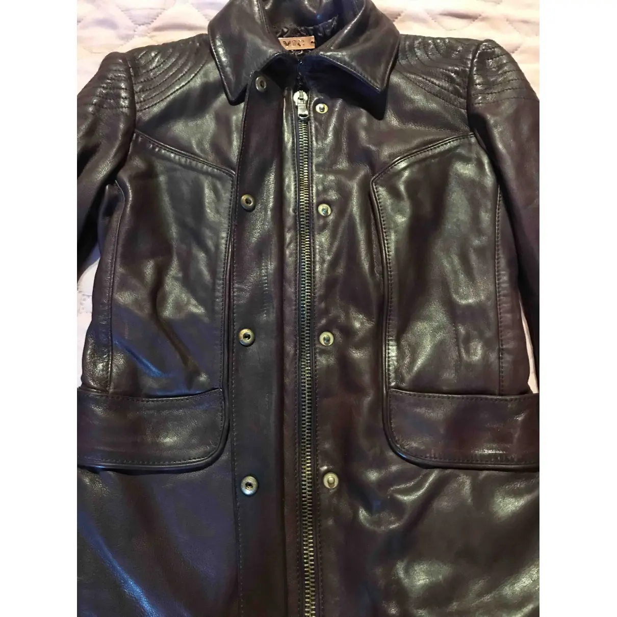 Buy Versace Jeans Couture Leather jacket online