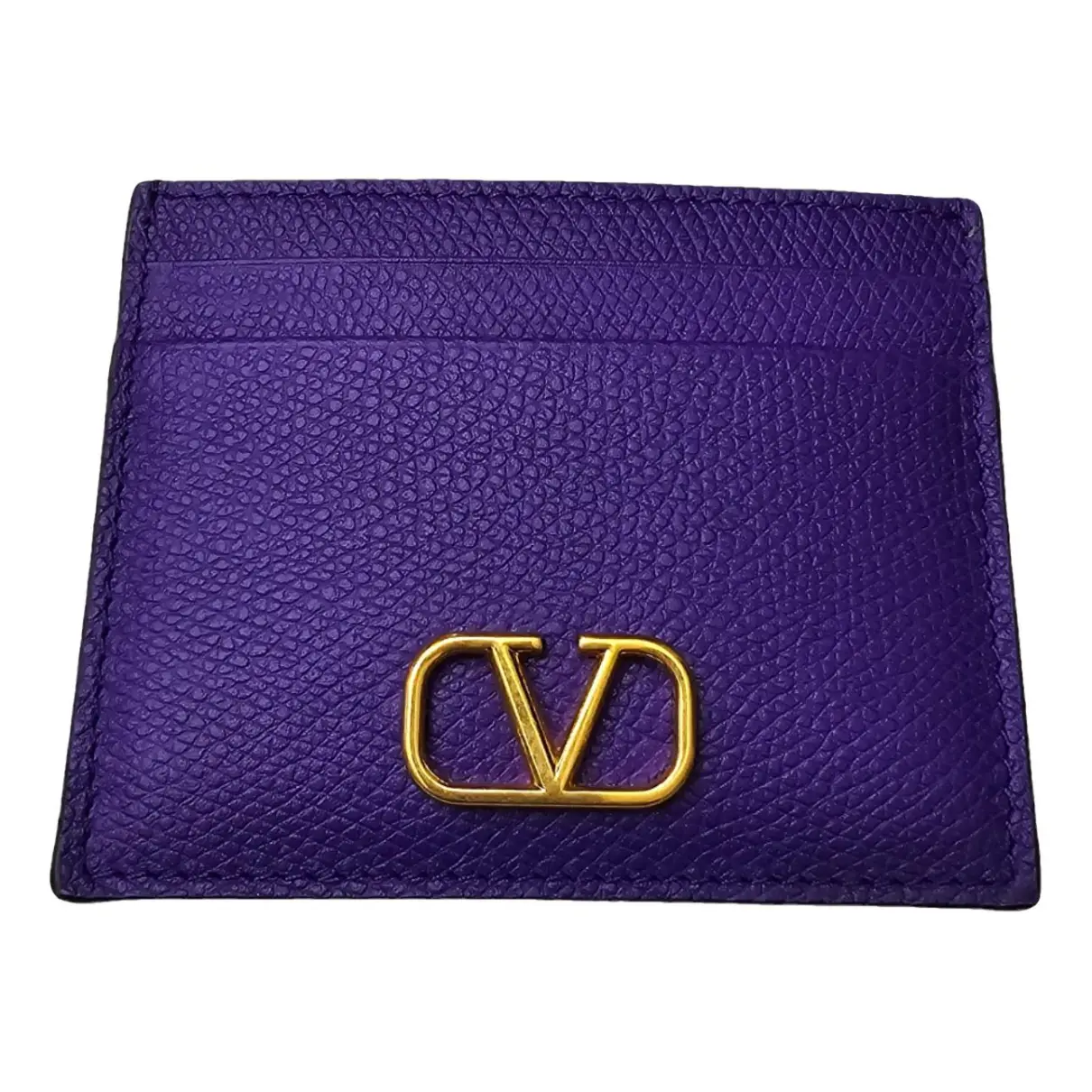 VLogo leather wallet