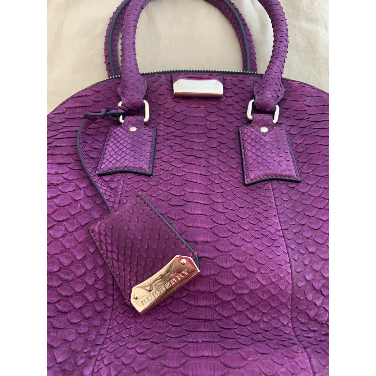 Buy Burberry Orchard lizard handbag online