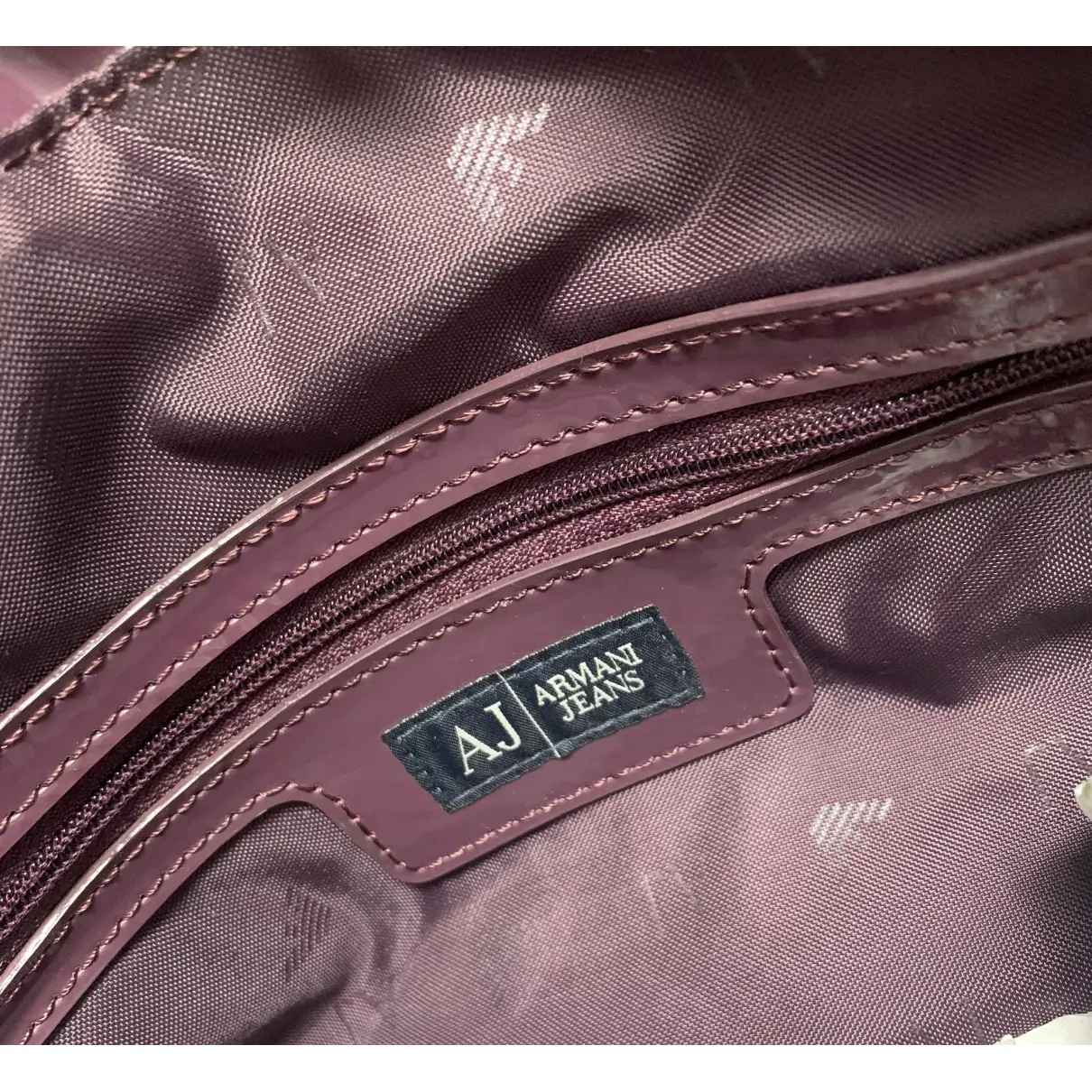 Buy Armani Jeans Patent leather handbag online