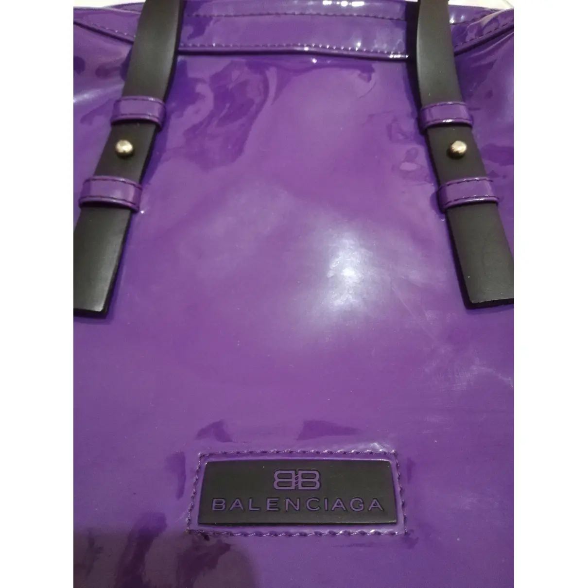 Patent leather handbag Balenciaga - Vintage