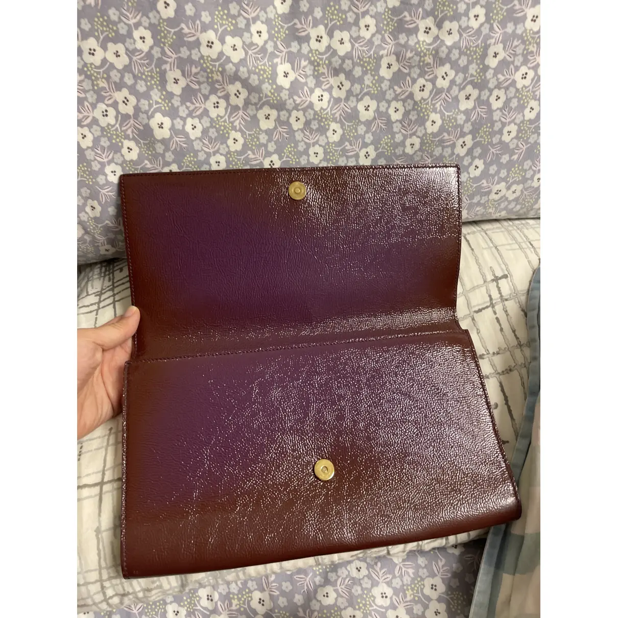 Belle de Jour patent leather clutch bag Yves Saint Laurent - Vintage