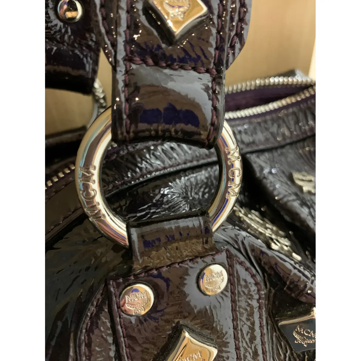 Boston patent leather handbag MCM