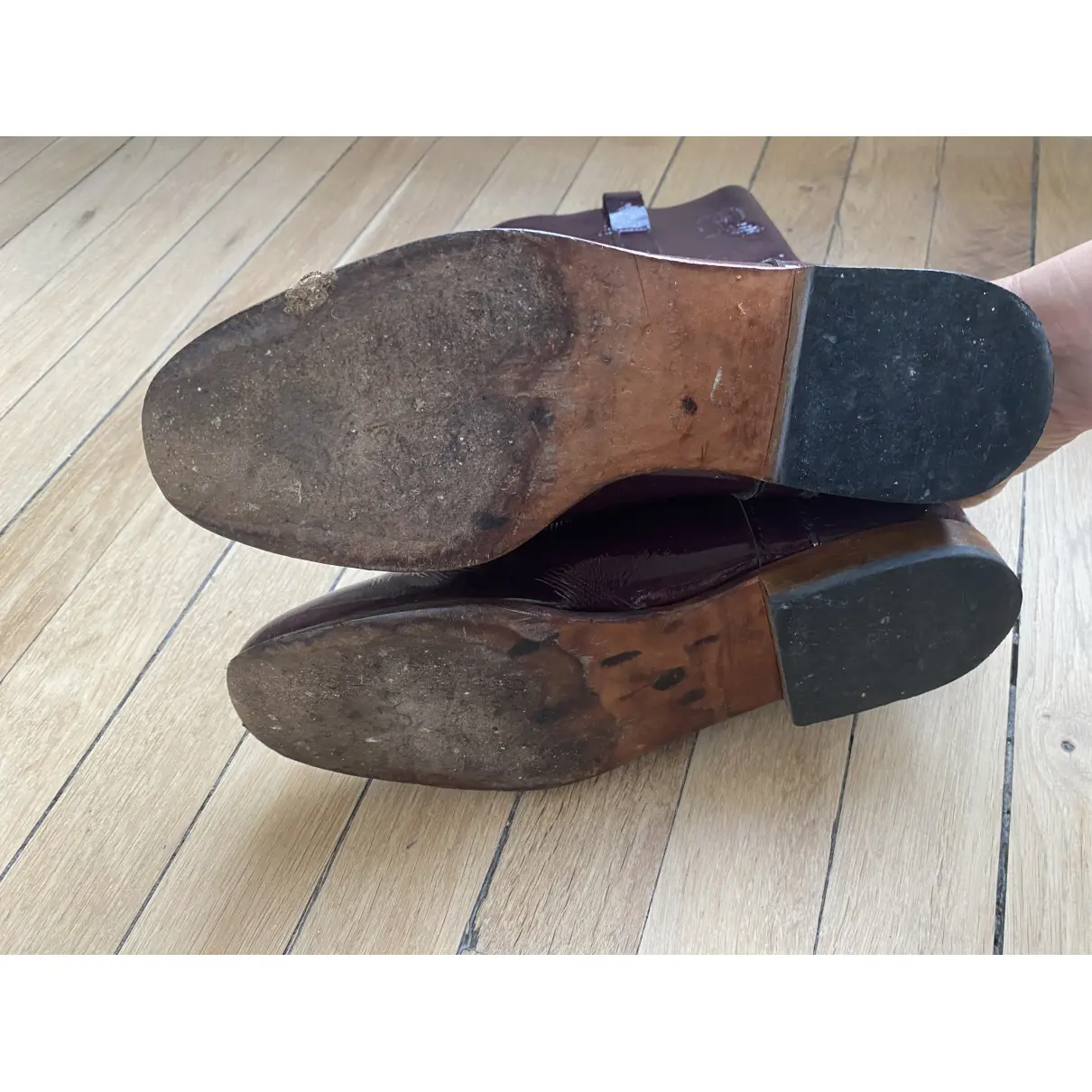 Patent leather western boots La Botte Gardiane