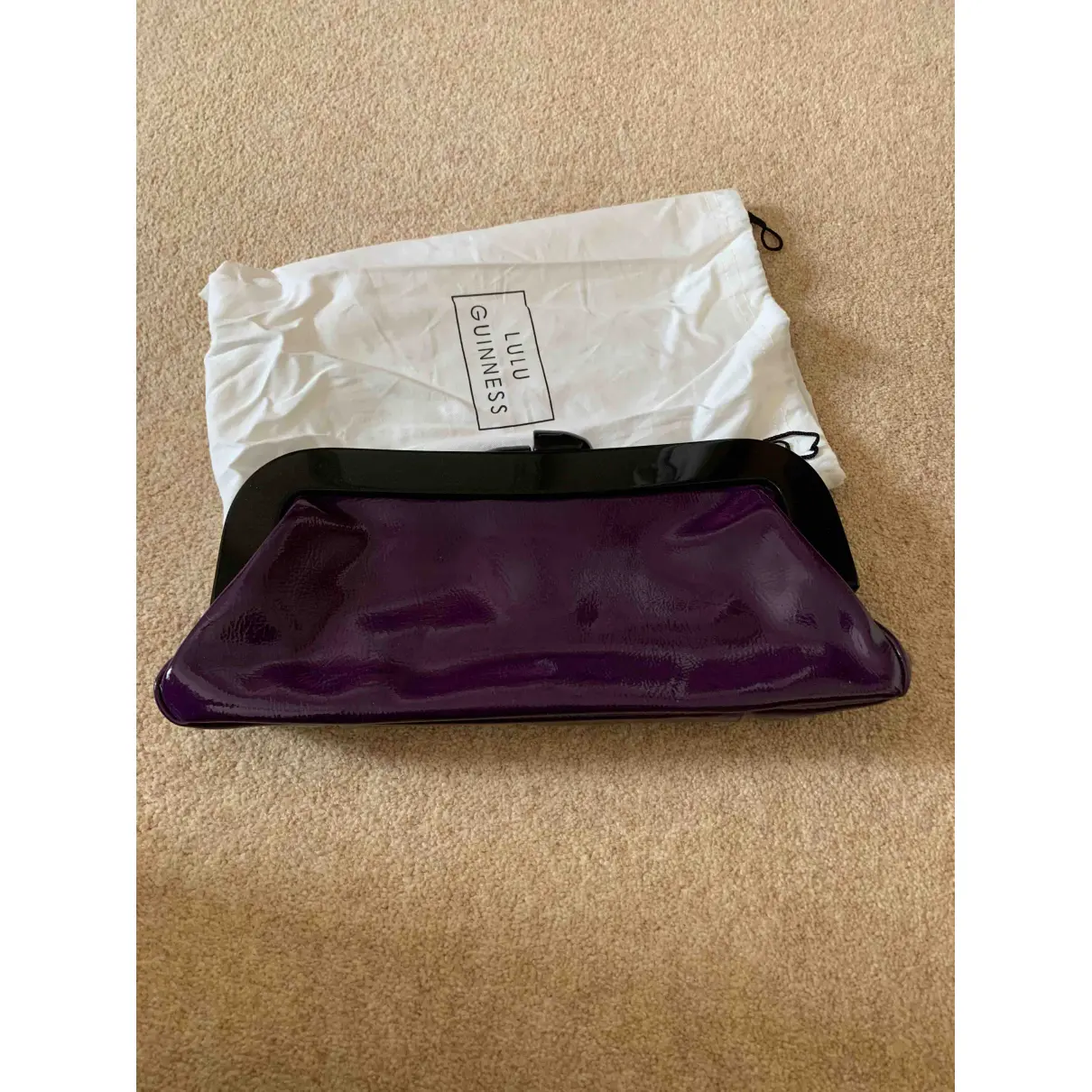 Buy Lulu Guinness Patent leather clutch bag online