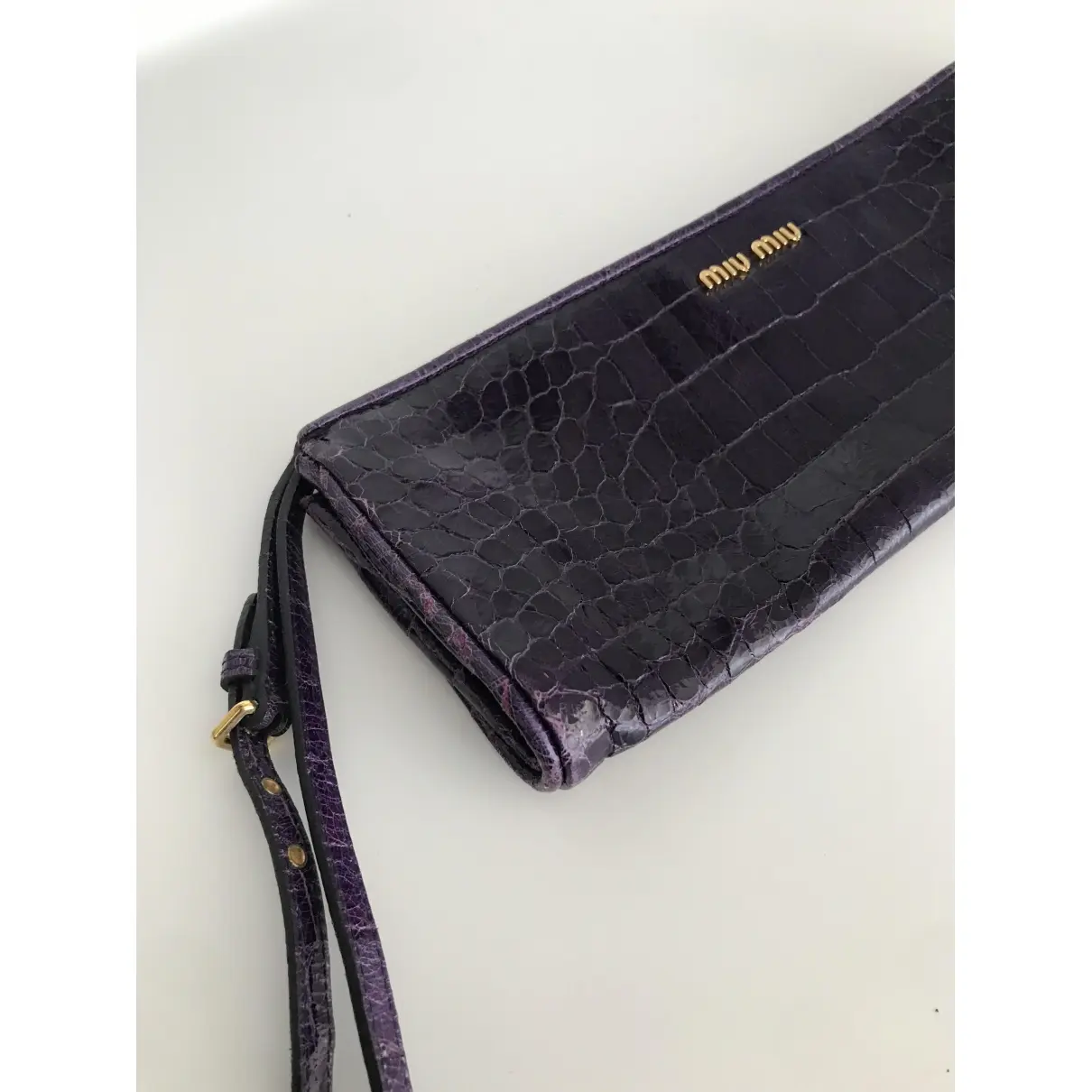 Buy Miu Miu Patent leather clutch bag online