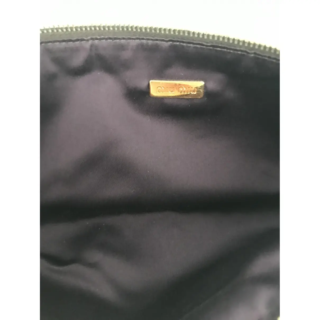 Patent leather clutch bag Miu Miu