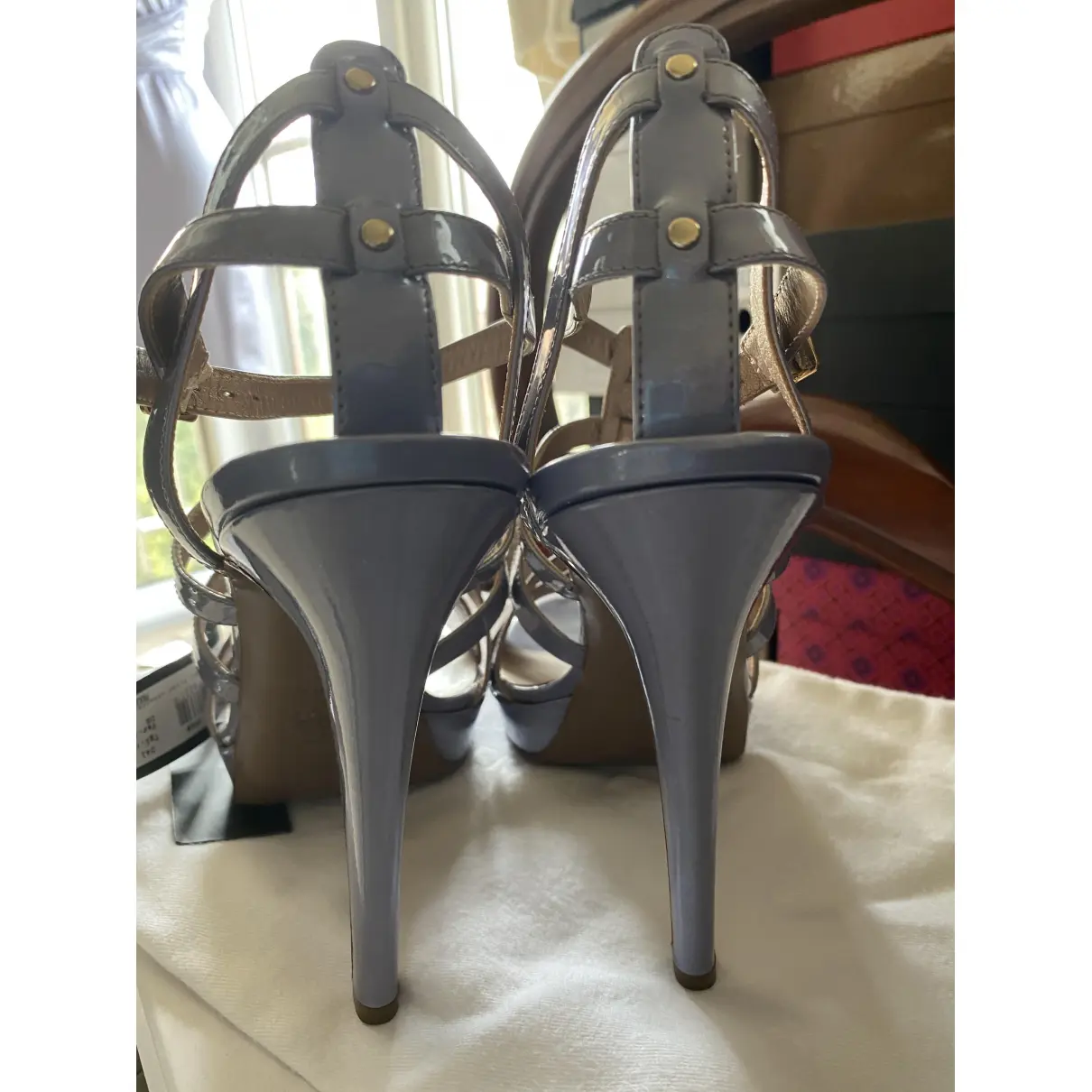 Patent leather heels Versace