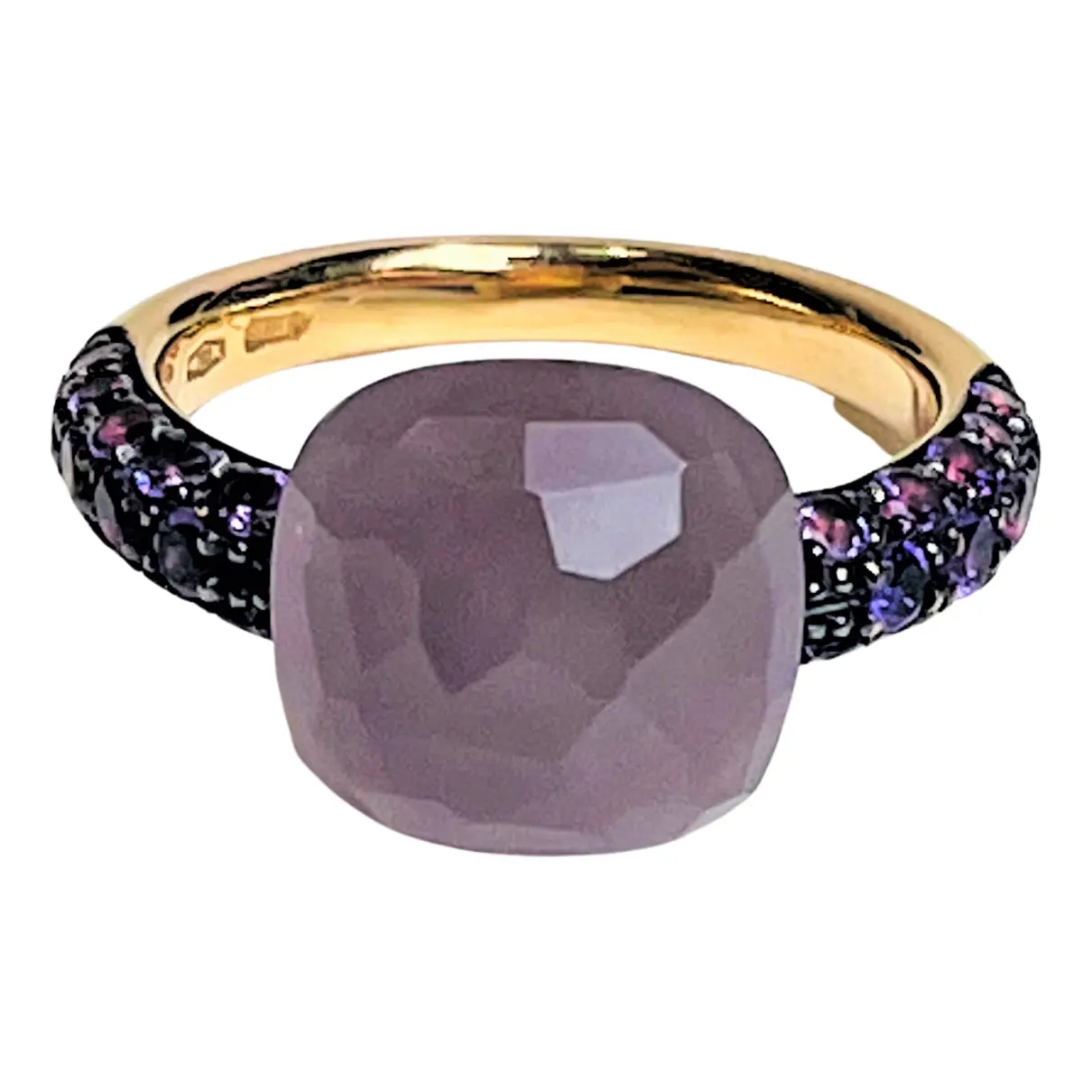 Capri pink gold ring