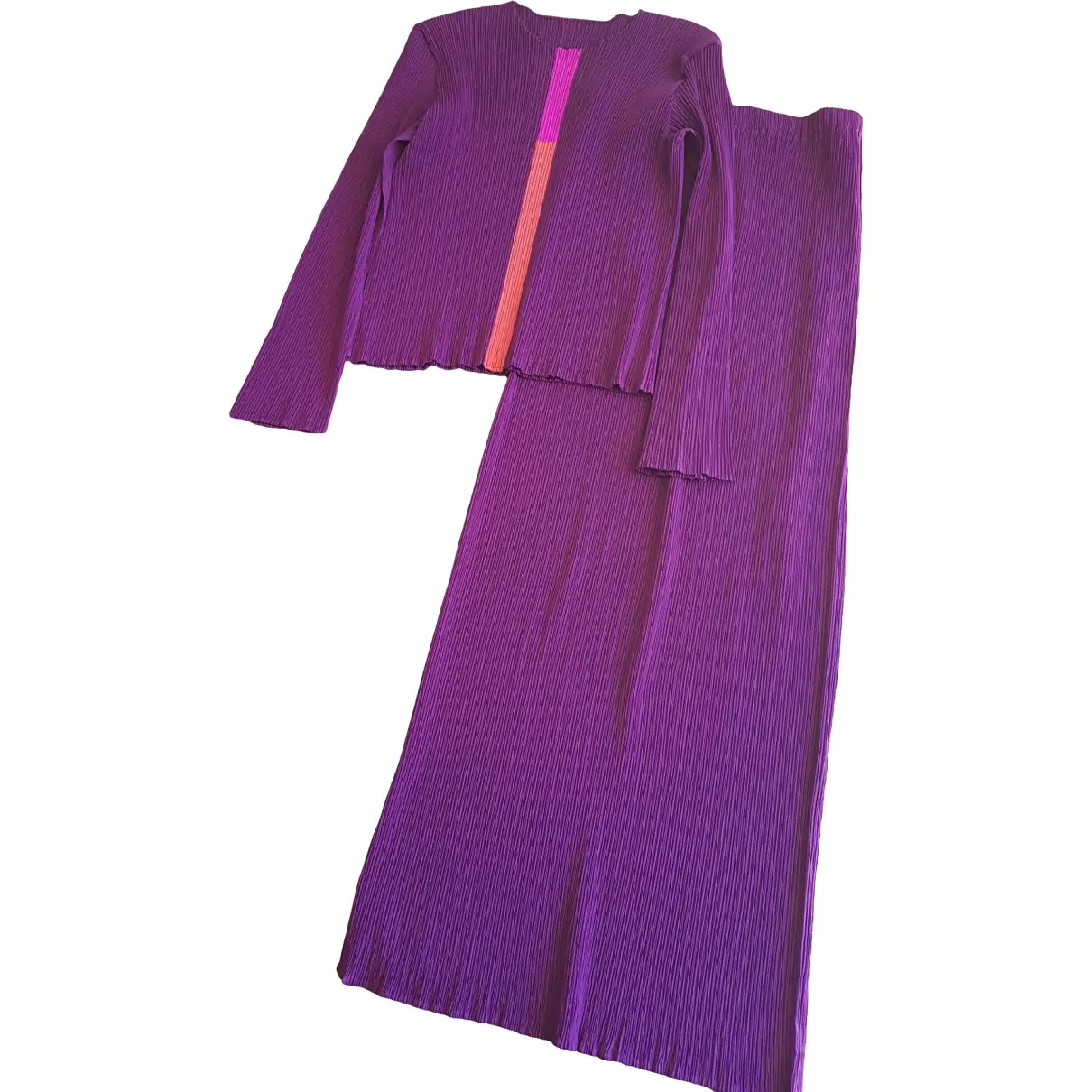 Purple Polyester Jumpsuit Issey Miyake