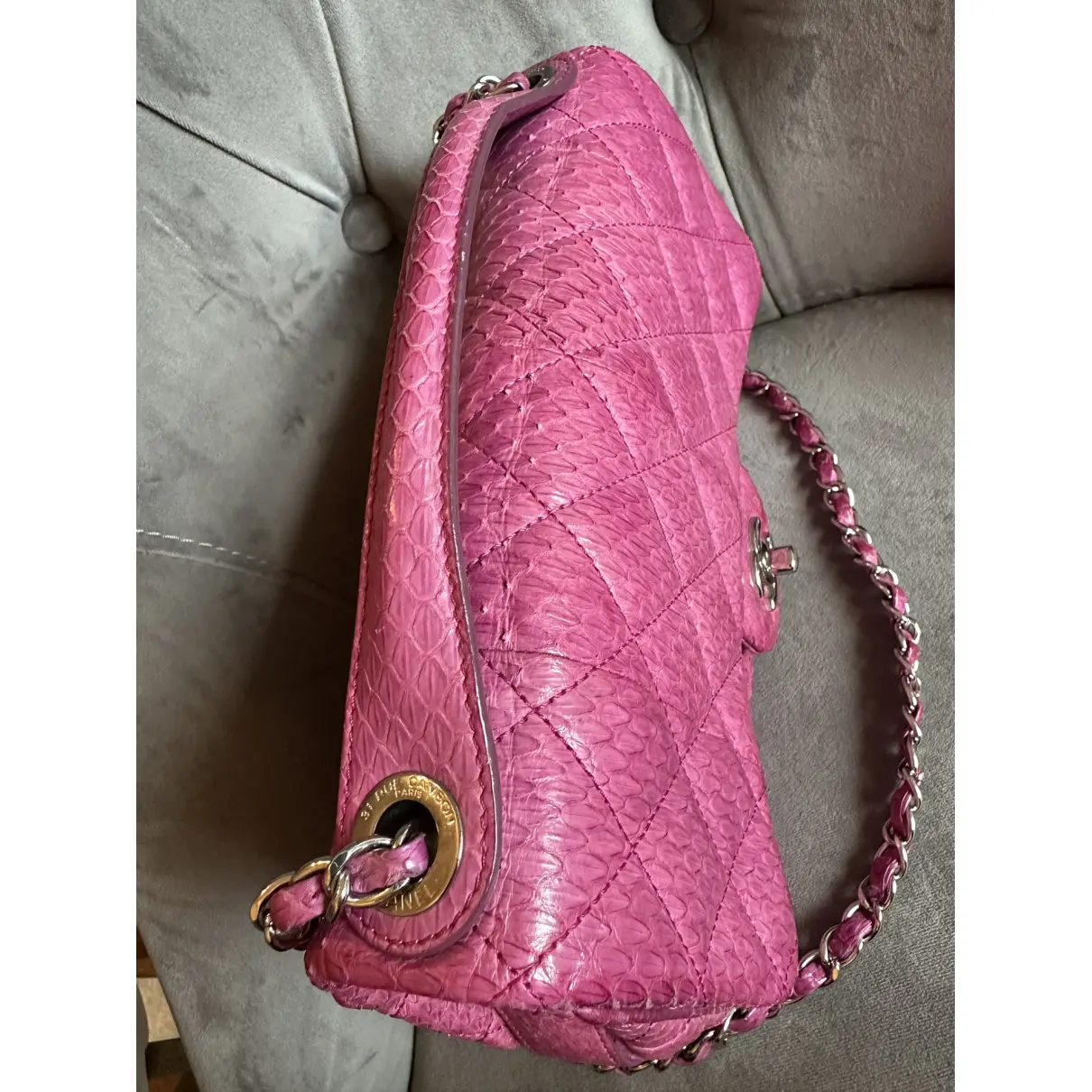 Easy Carry python handbag Chanel