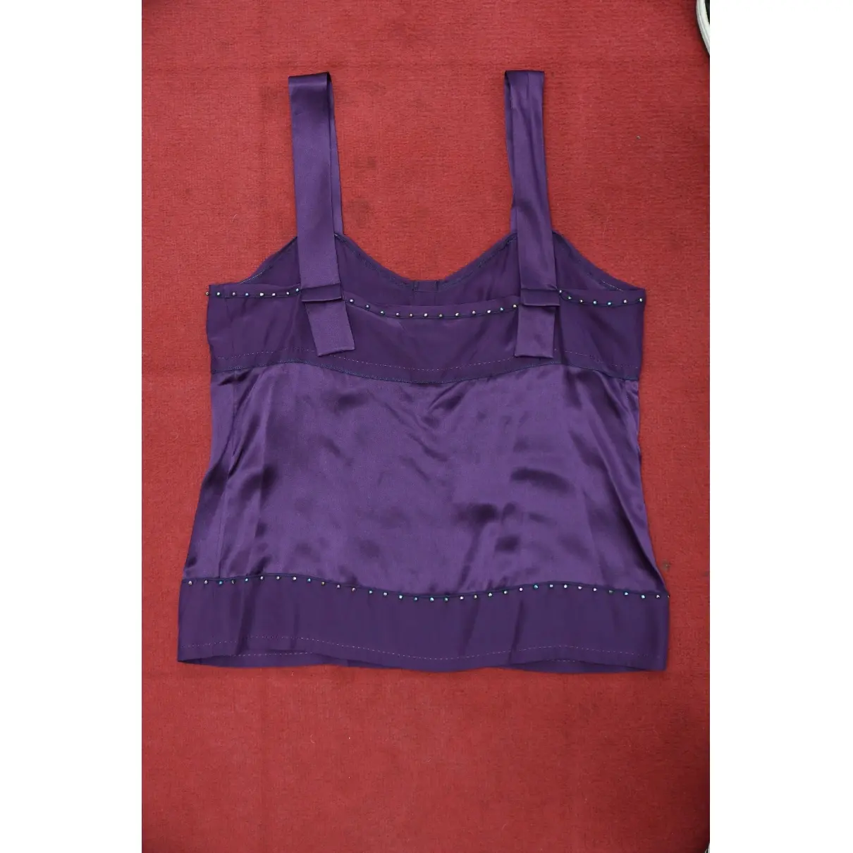 Diane Von Furstenberg Silk jersey top for sale