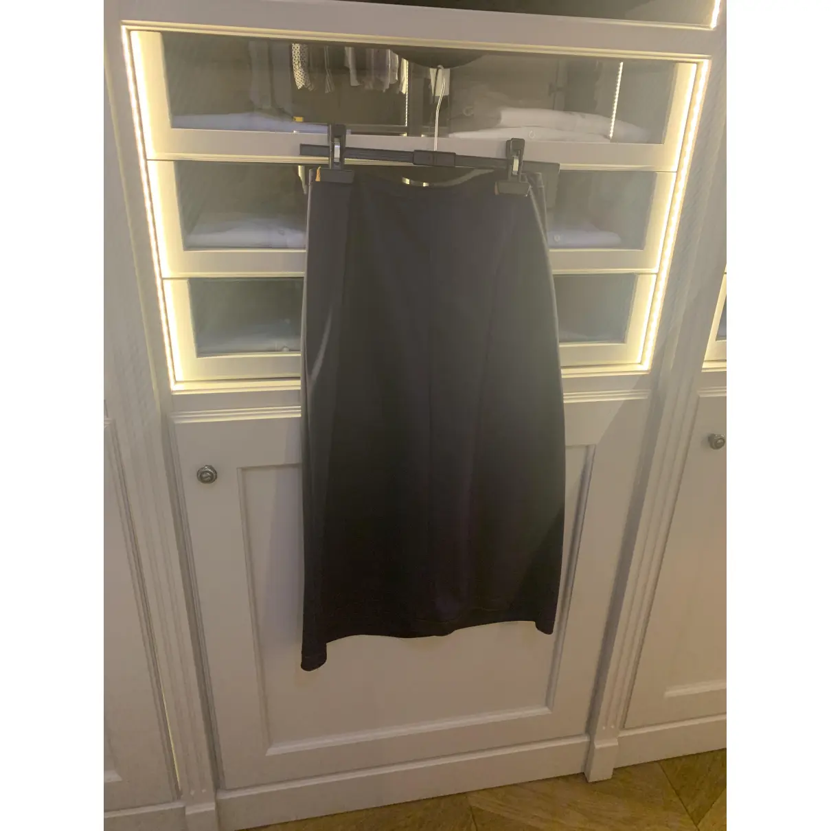 Buy Dkny Silk mid-length skirt online