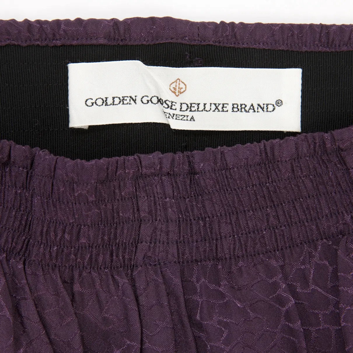 Buy Golden Goose Purple Silk Trousers online