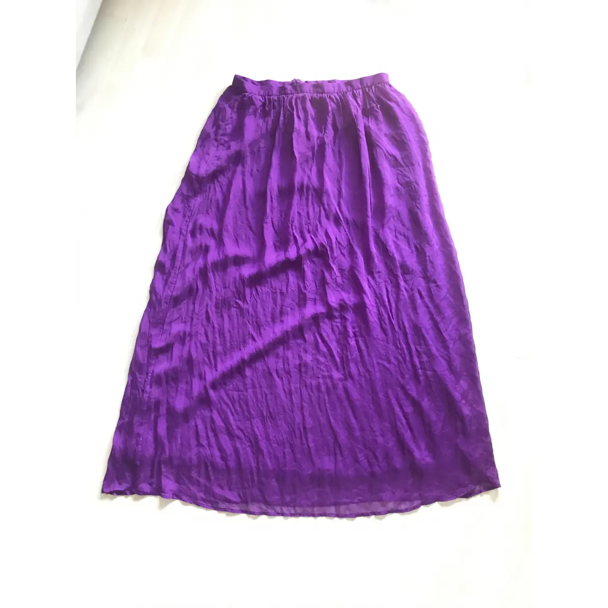 Buy Hallhuber Silk maxi skirt online