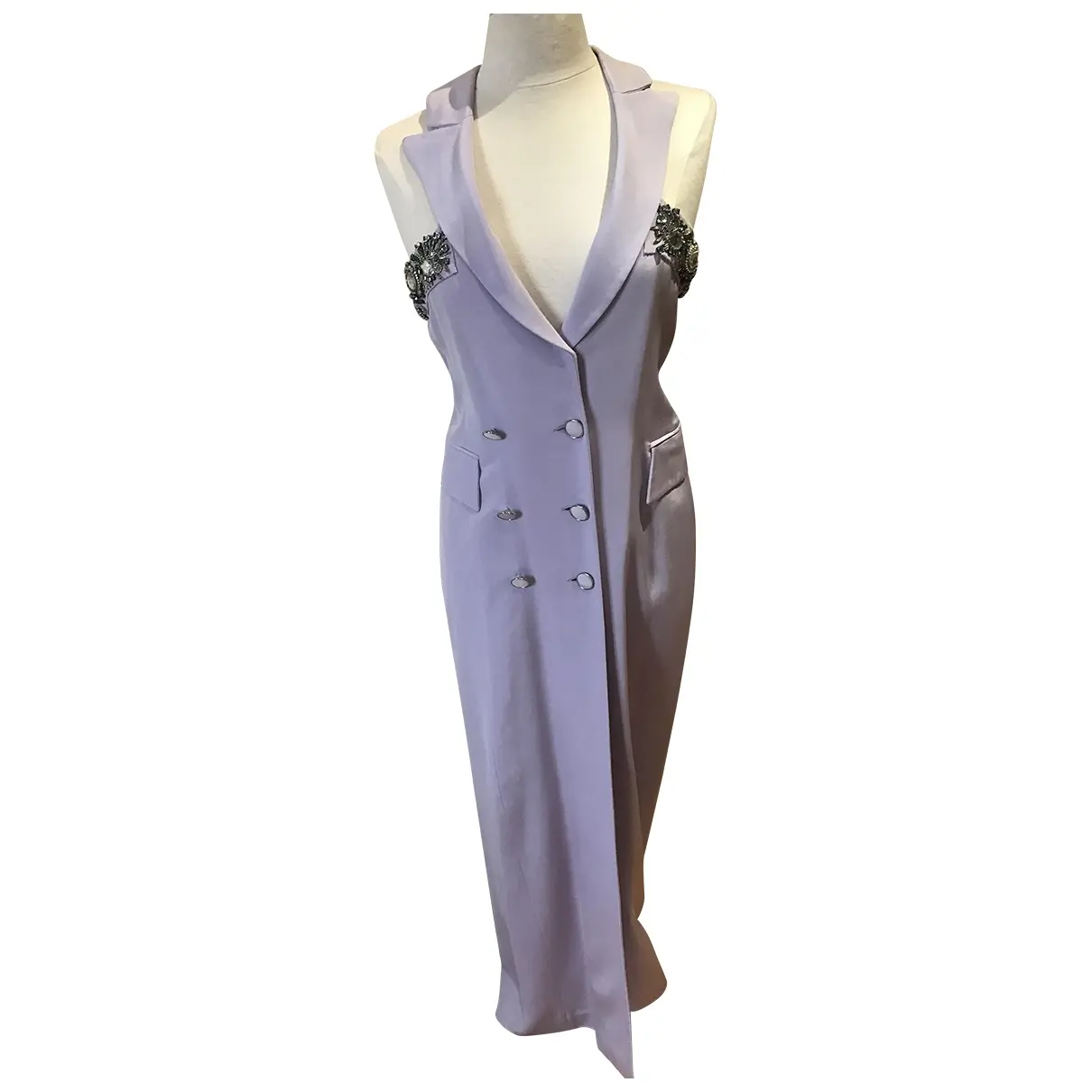 Silk maxi dress Jean-Louis Scherrer - Vintage
