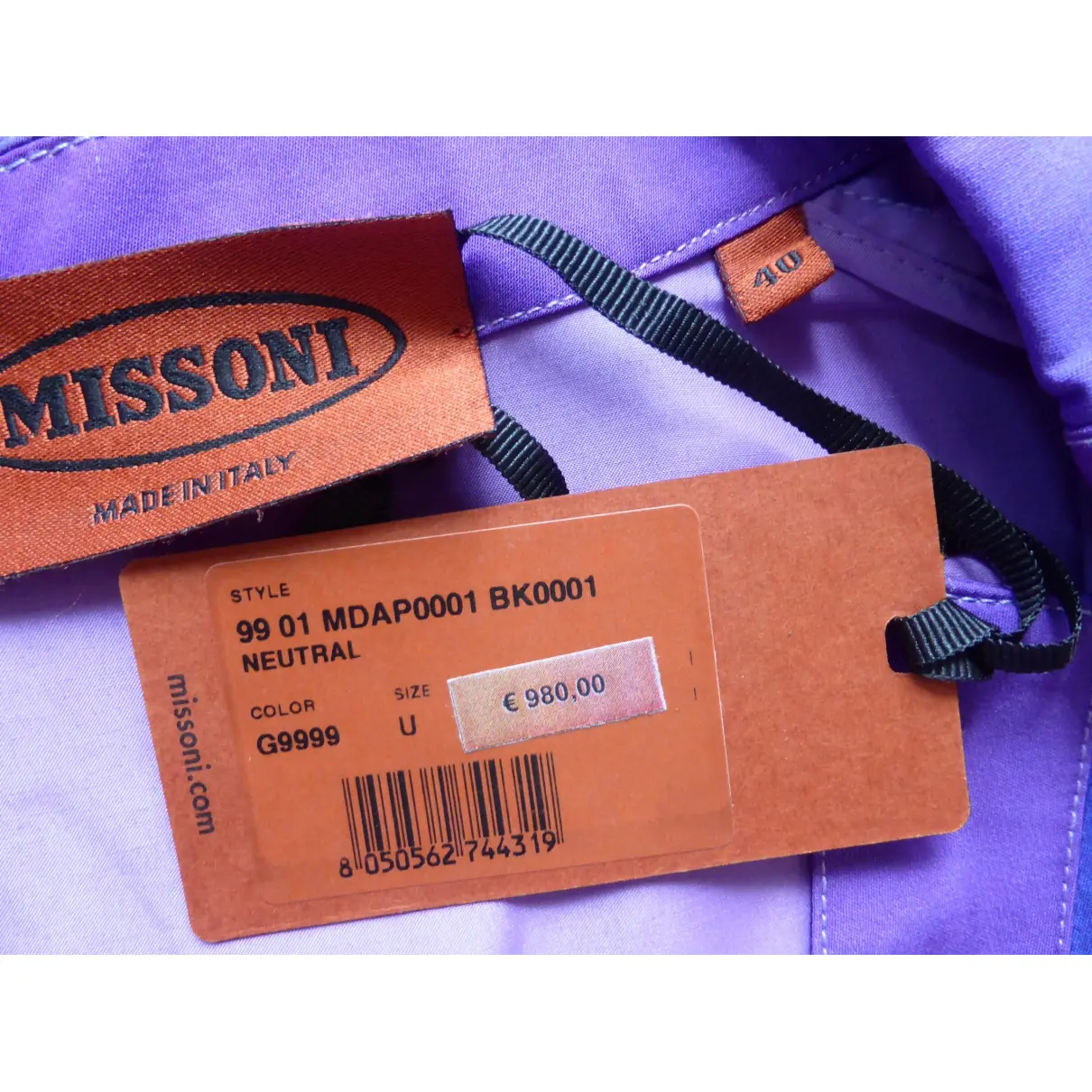 Silk suit jacket Missoni