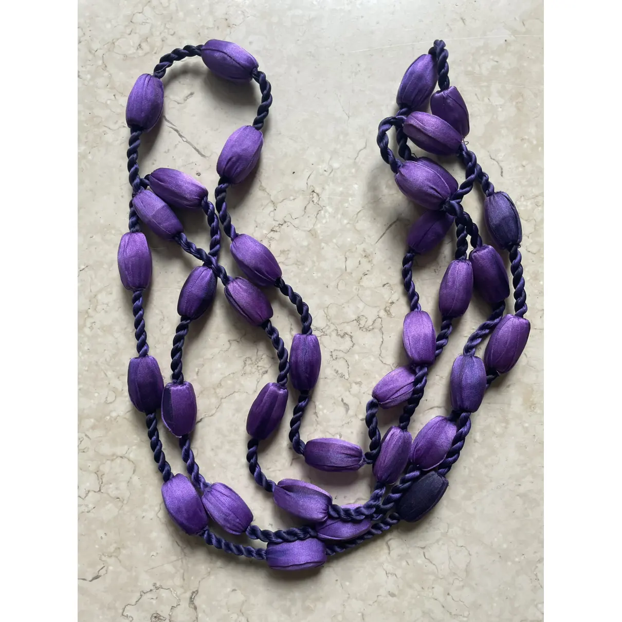 Silk long necklace Prada