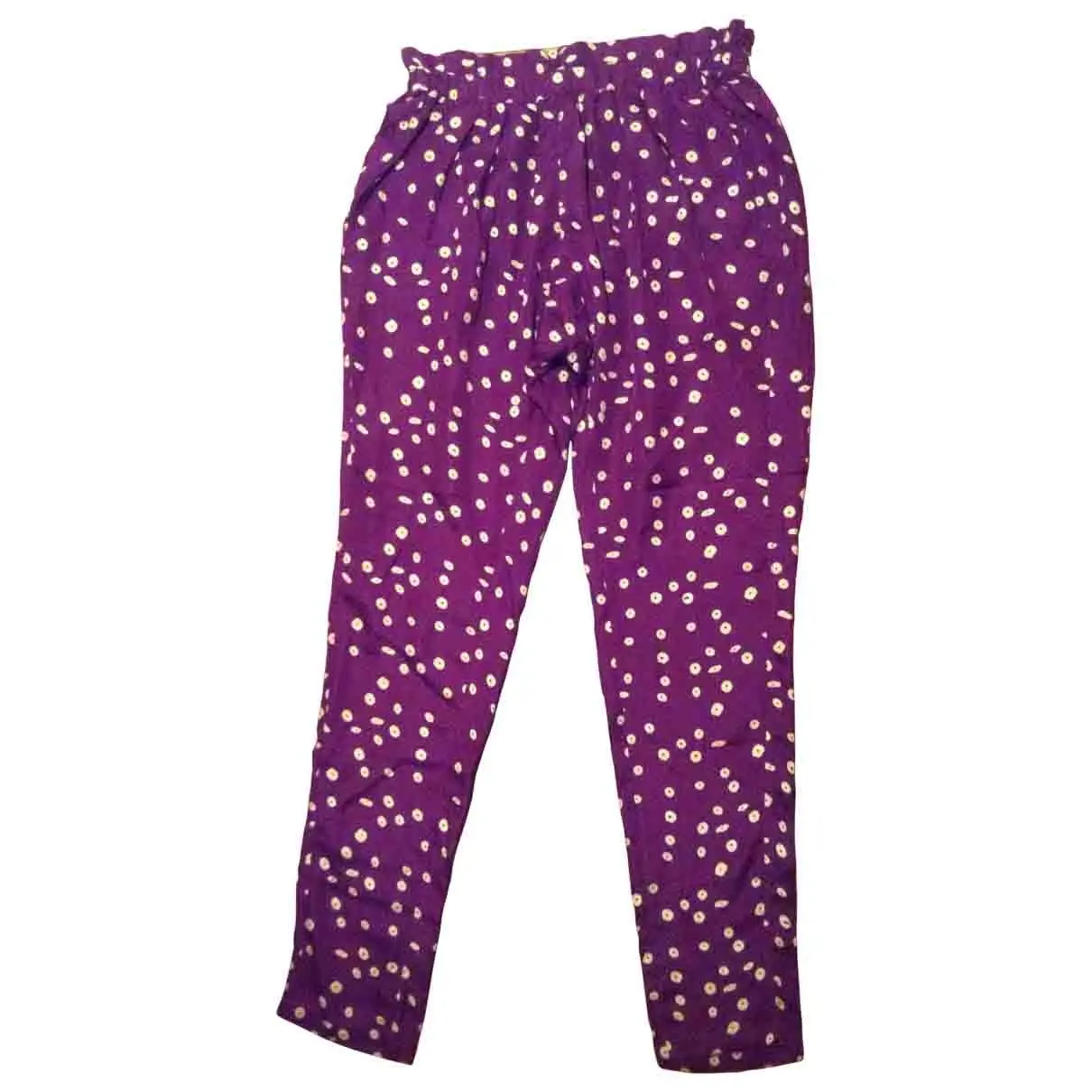 Purple Silk Trousers Isabel Marant Etoile